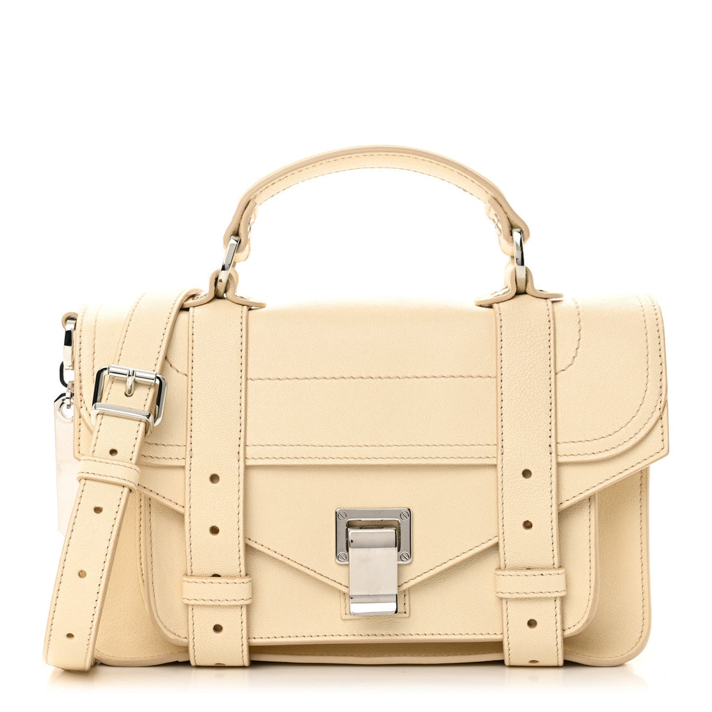 Lambskin Tiny PS1 Satchel Pale Sand