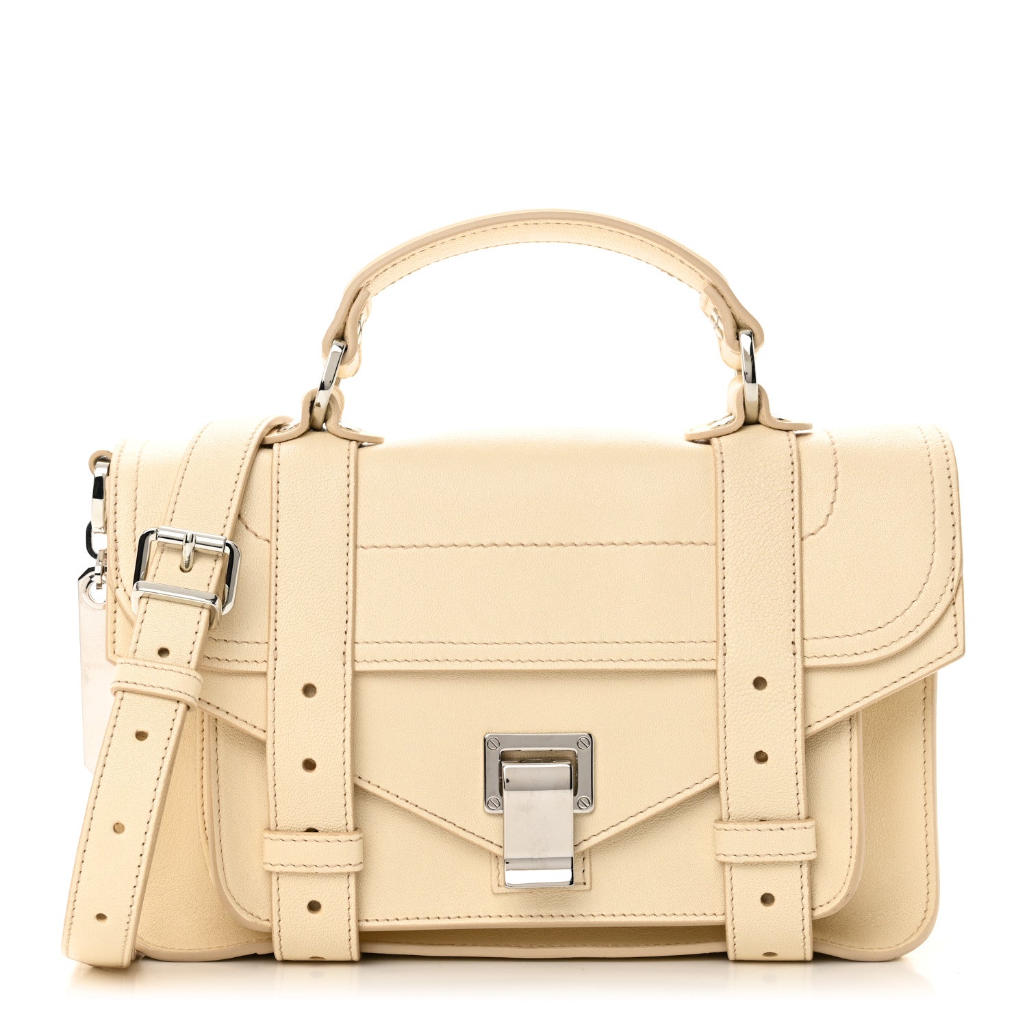 Lambskin Tiny PS1 Satchel Pale Sand