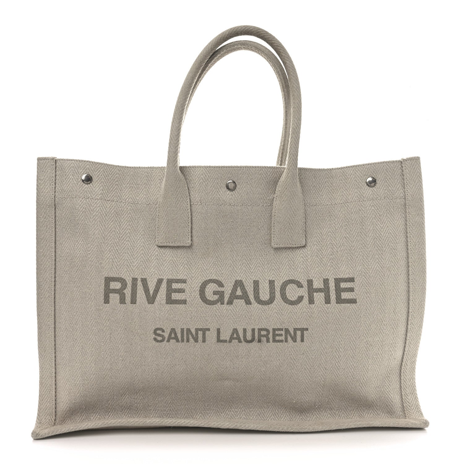 Cotton Linen Rive Gauche Tote Light Shell