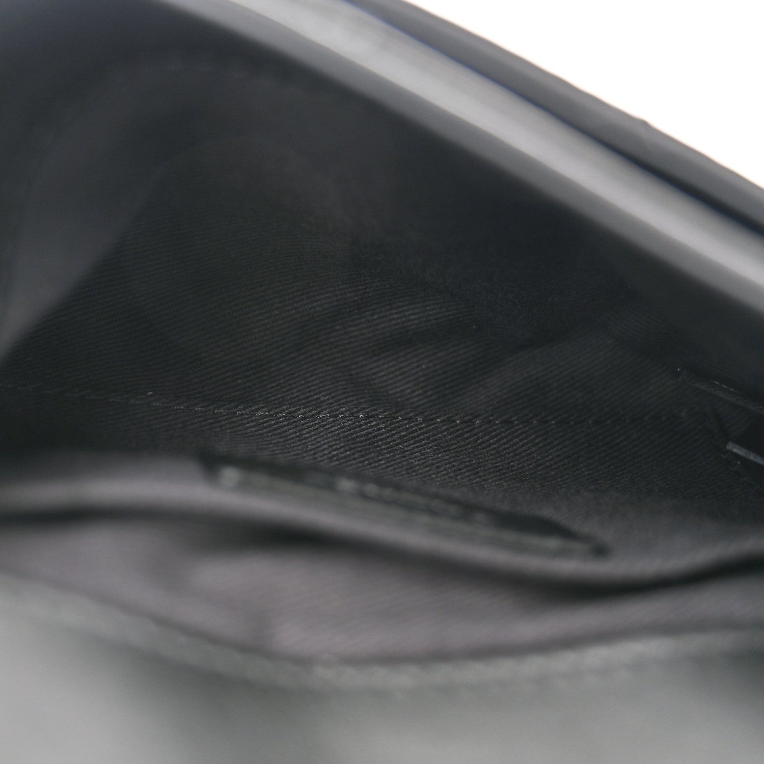 Calfskin Quilted CC Uniform Flap Belt Bag Black