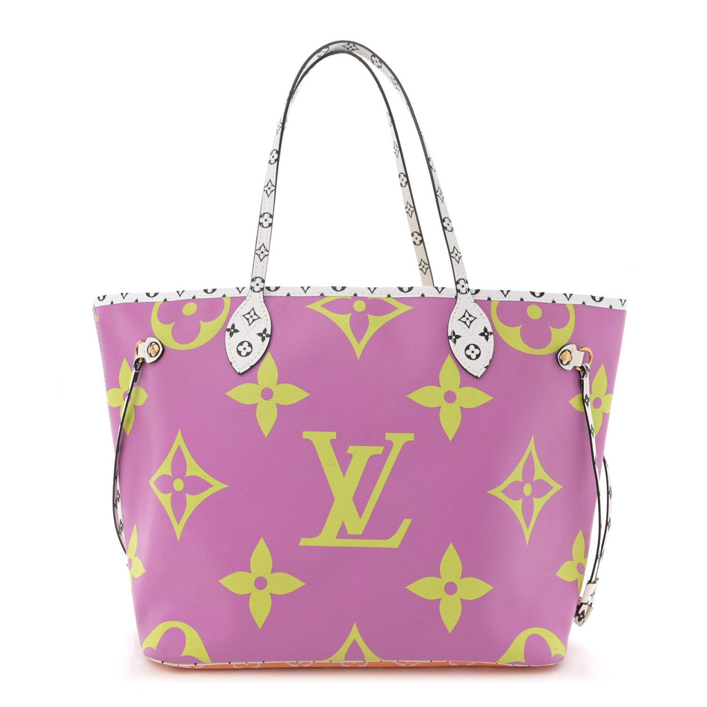 Monogram Giant Neverfull MM Pink Lilac