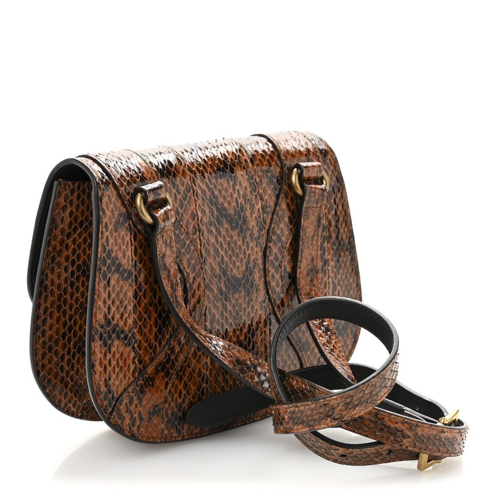 Elaphe Radiata Crystal Small Osiride Shoulder Bag Bright Cuir Ruby