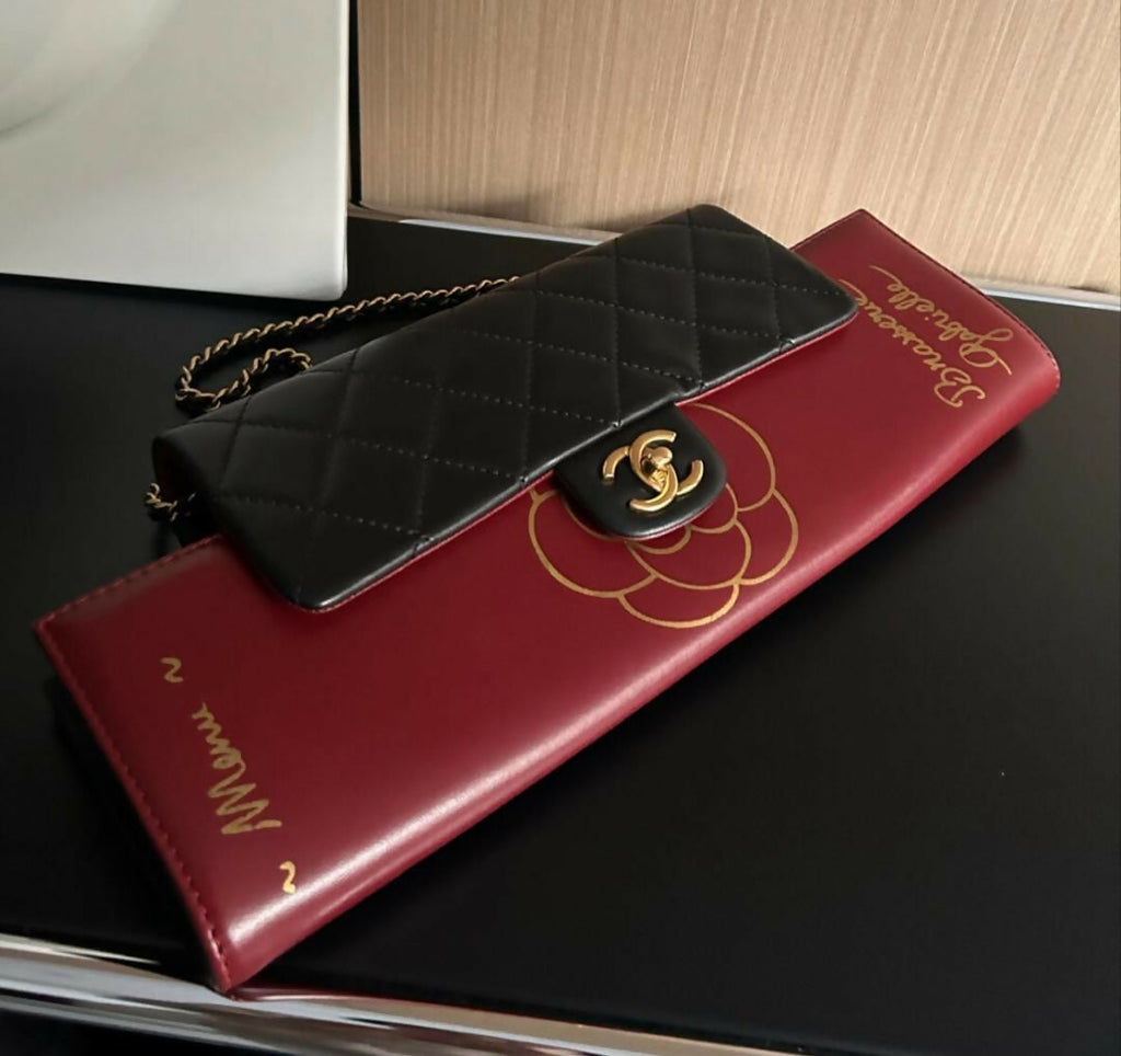 Chanel 2014 Vintage Brasserie Gabrielle Menu Clutch