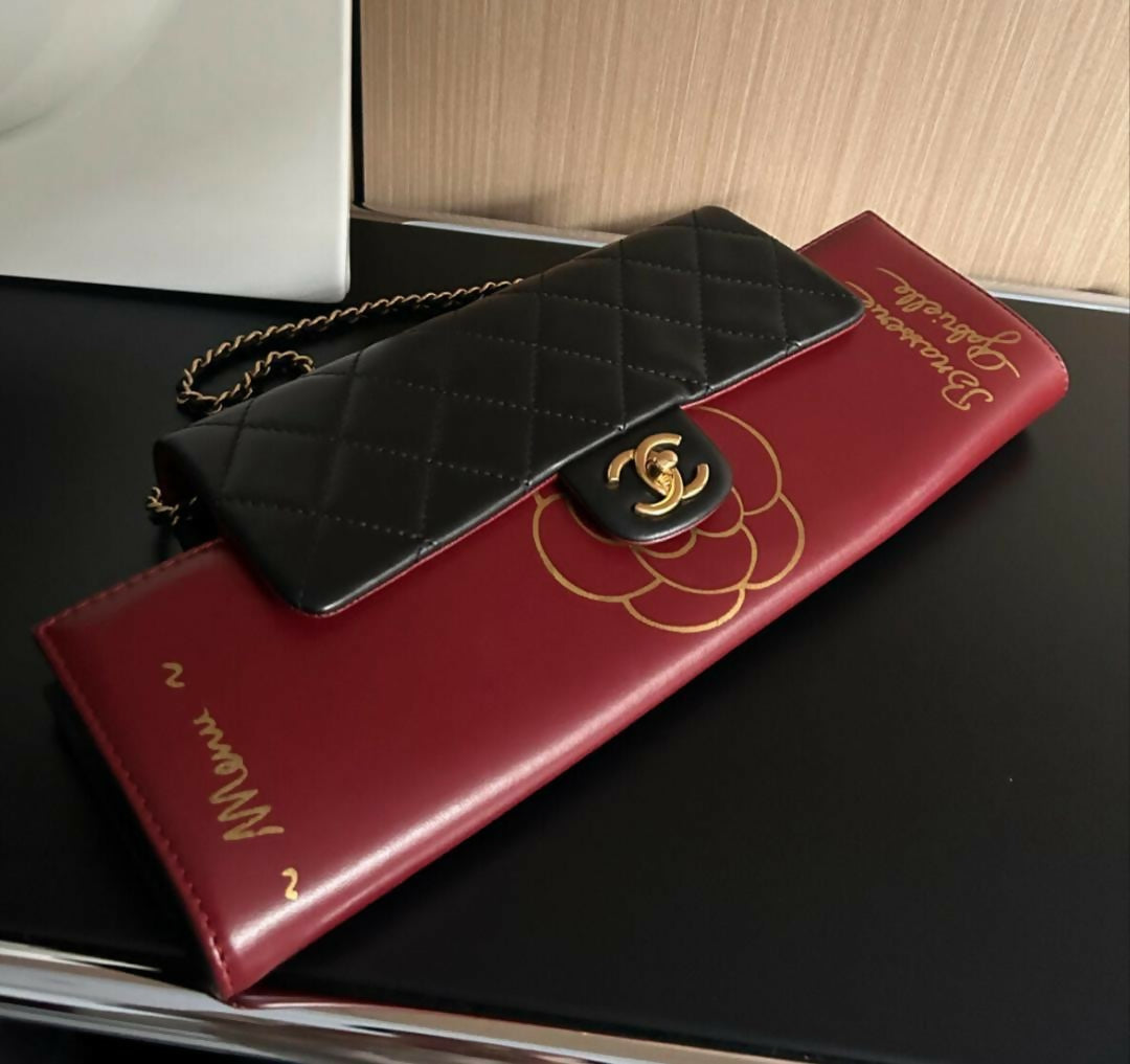 Chanel 2014 Vintage Brasserie Gabrielle Menu Clutch