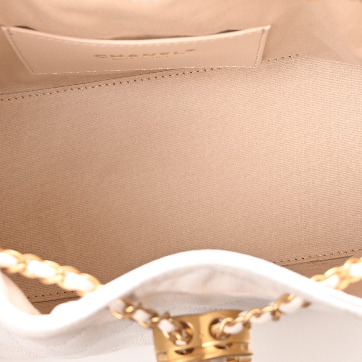 Caviar Quilted Small Chanel 25 Handbag White