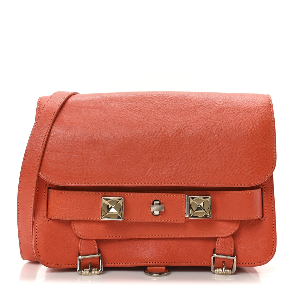 Calfskin Mini PS11 Classic Shoulder Bag Tangerine
