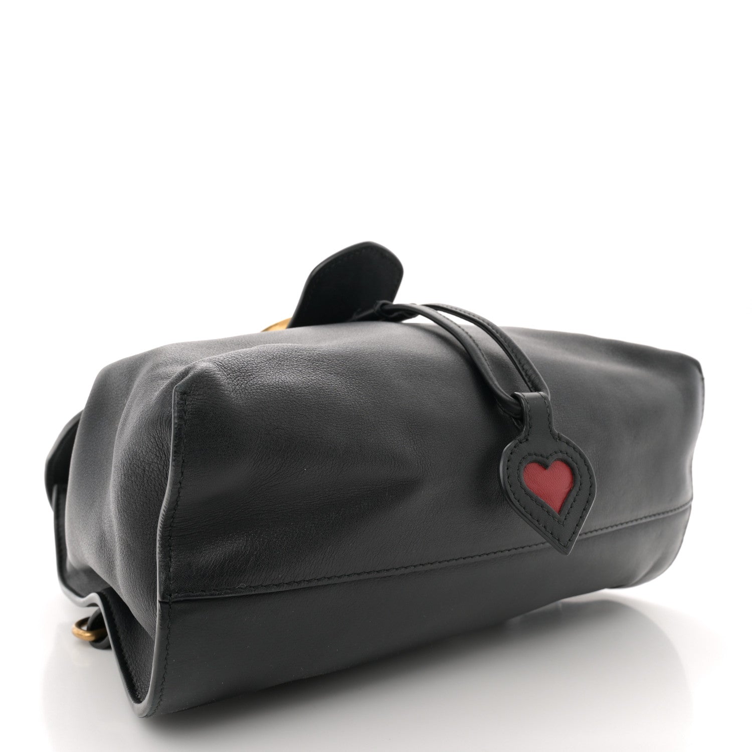 Calfskin Web GG Marmont Flap Chain Backpack Black