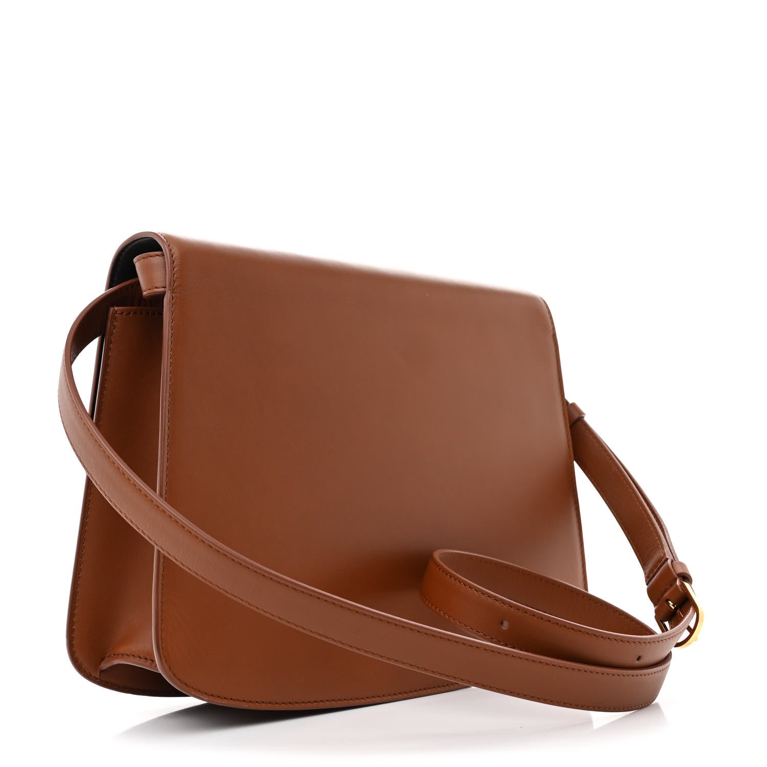 Sleek Calfskin The Sofia 10 Crossbody Twany