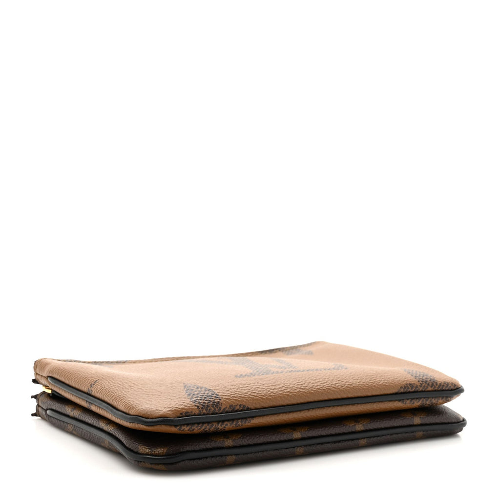 Reverse Monogram Giant Double Zip Pochette