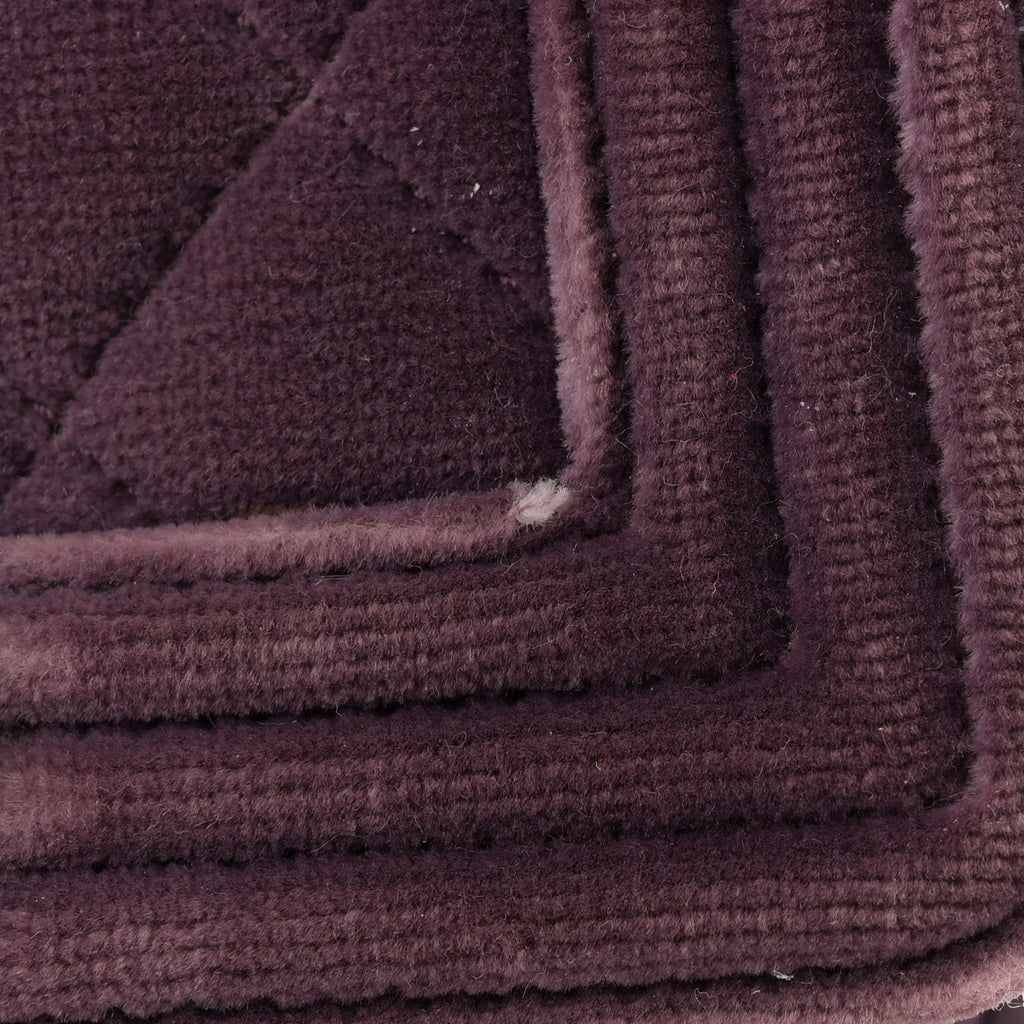 Velvet Quilted Mini Boy Flap Purple