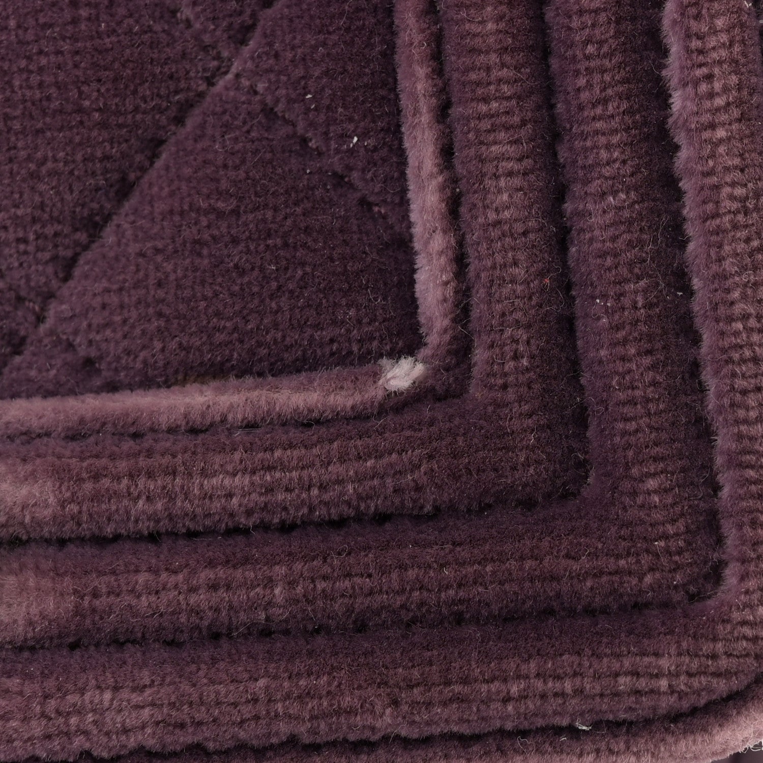Velvet Quilted Mini Boy Flap Purple