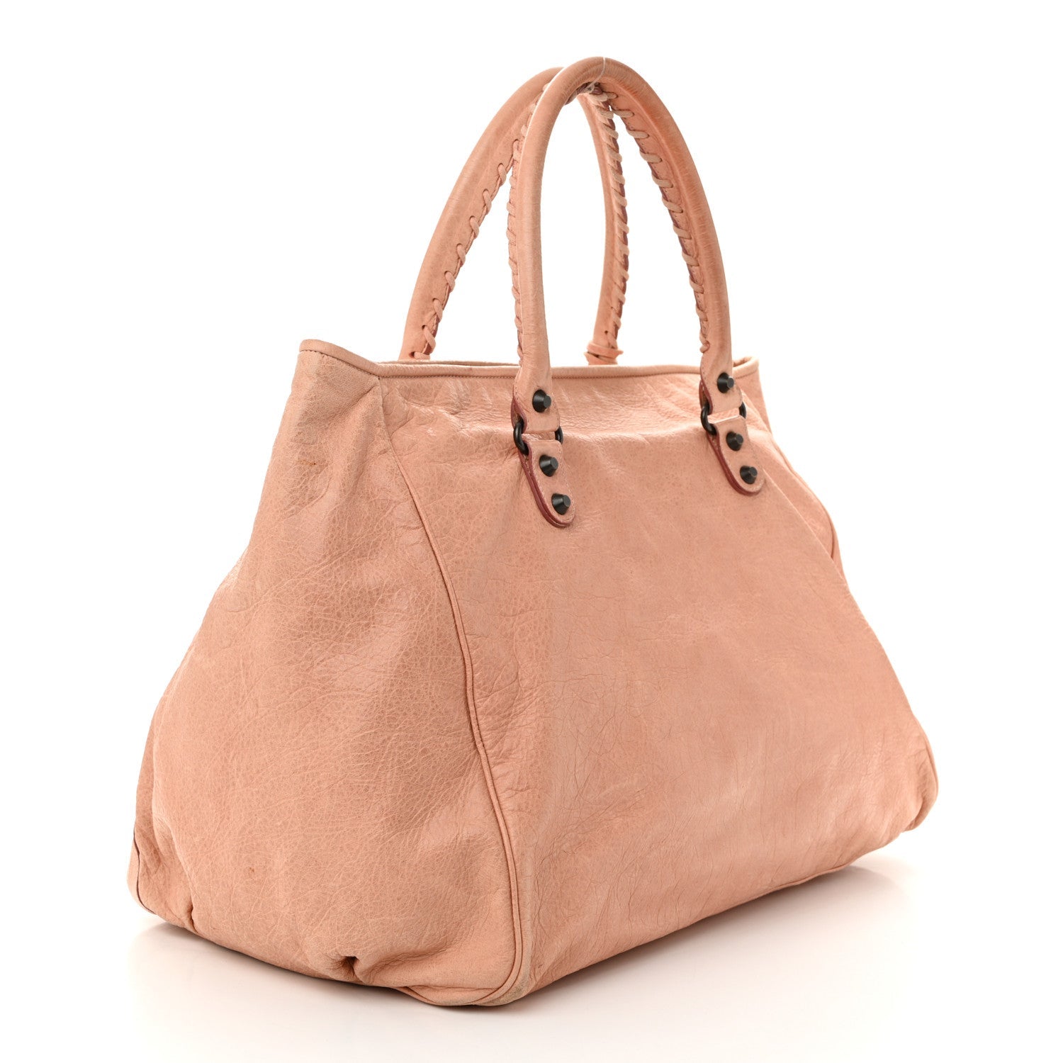 Agneau Classic Hardware S Sunday Tote Vieux Rose