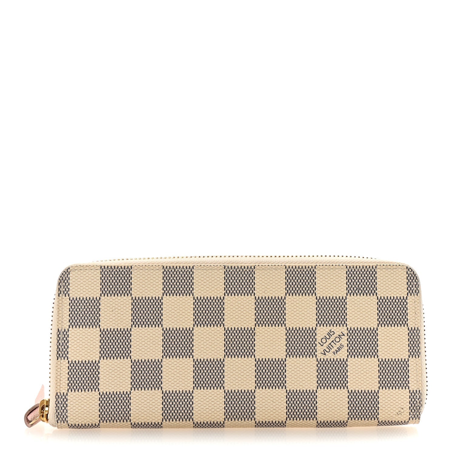 Damier Azur Clemence Wallet Rose Ballerine