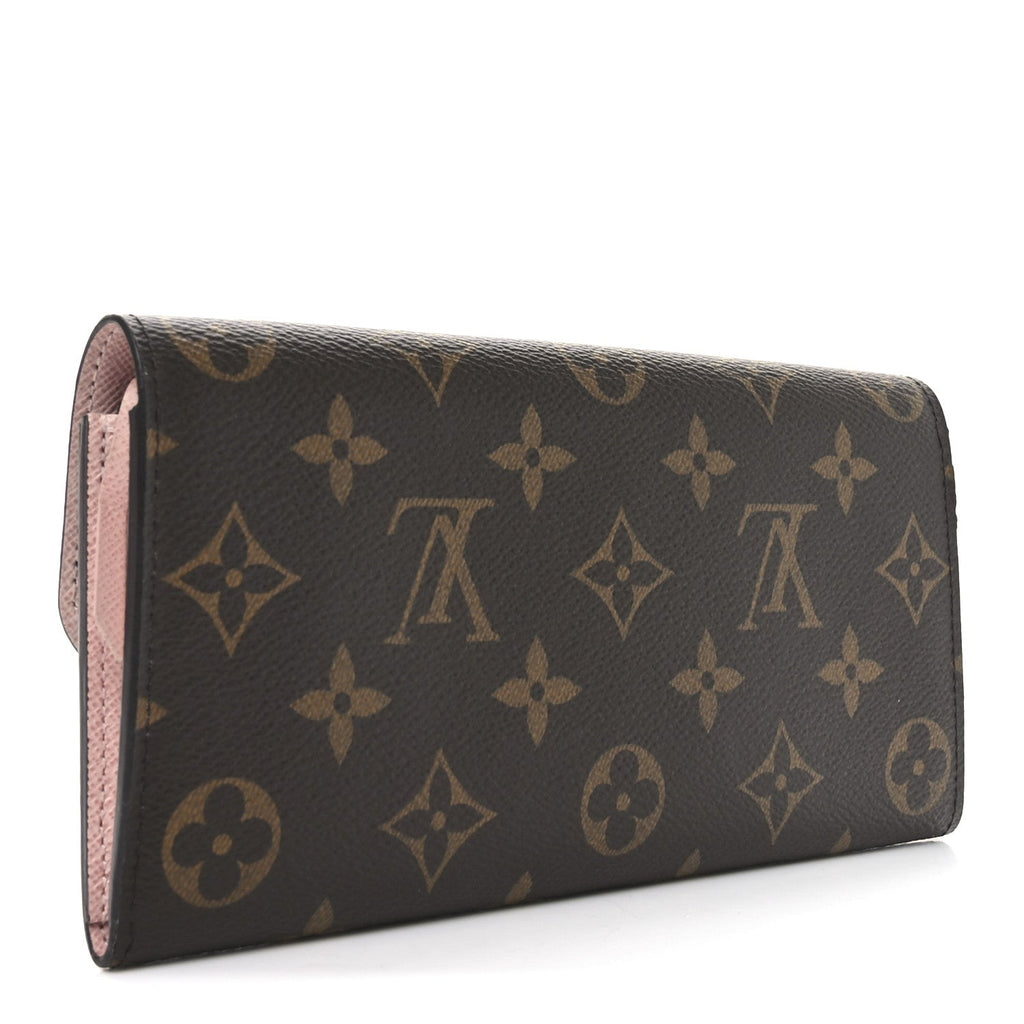 Monogram Emilie Wallet Rose Ballerine