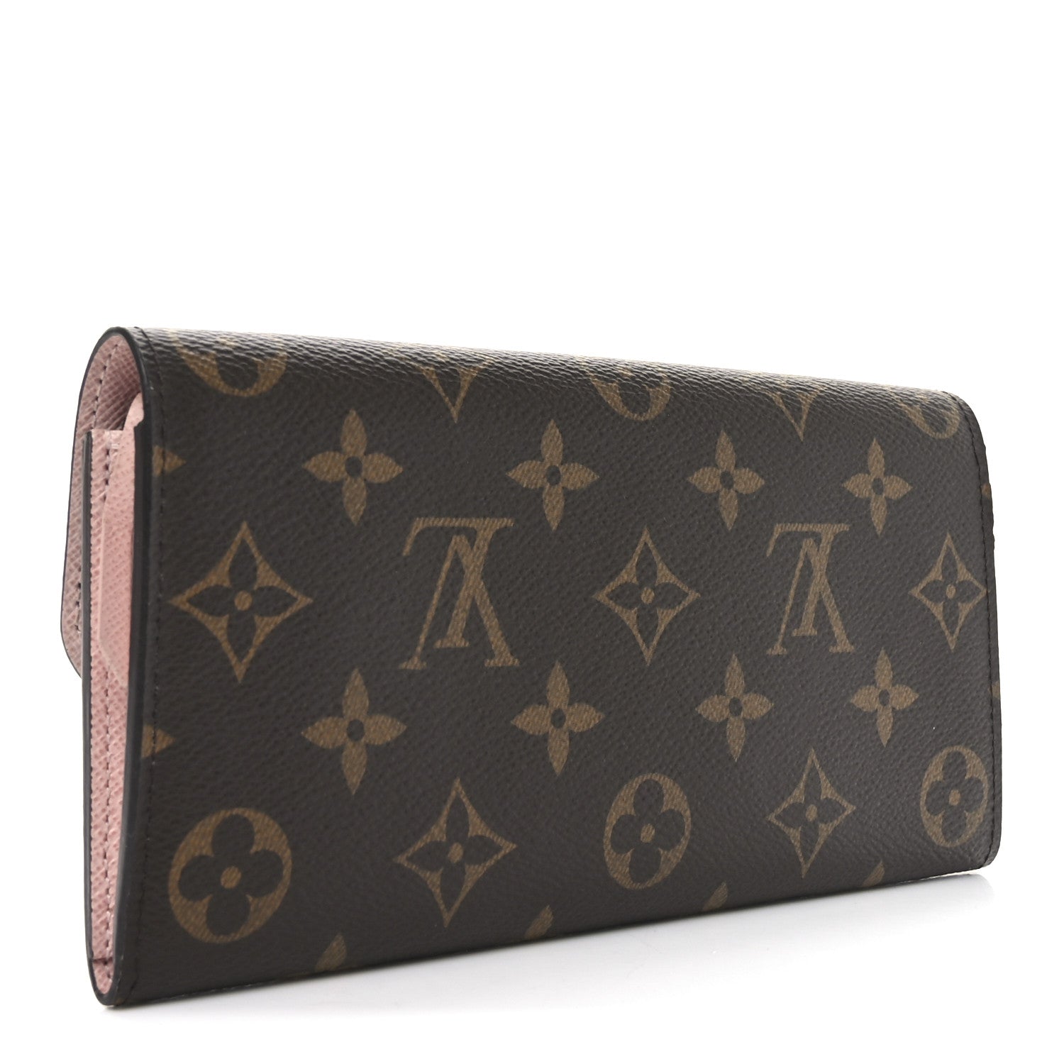 Monogram Emilie Wallet Rose Ballerine
