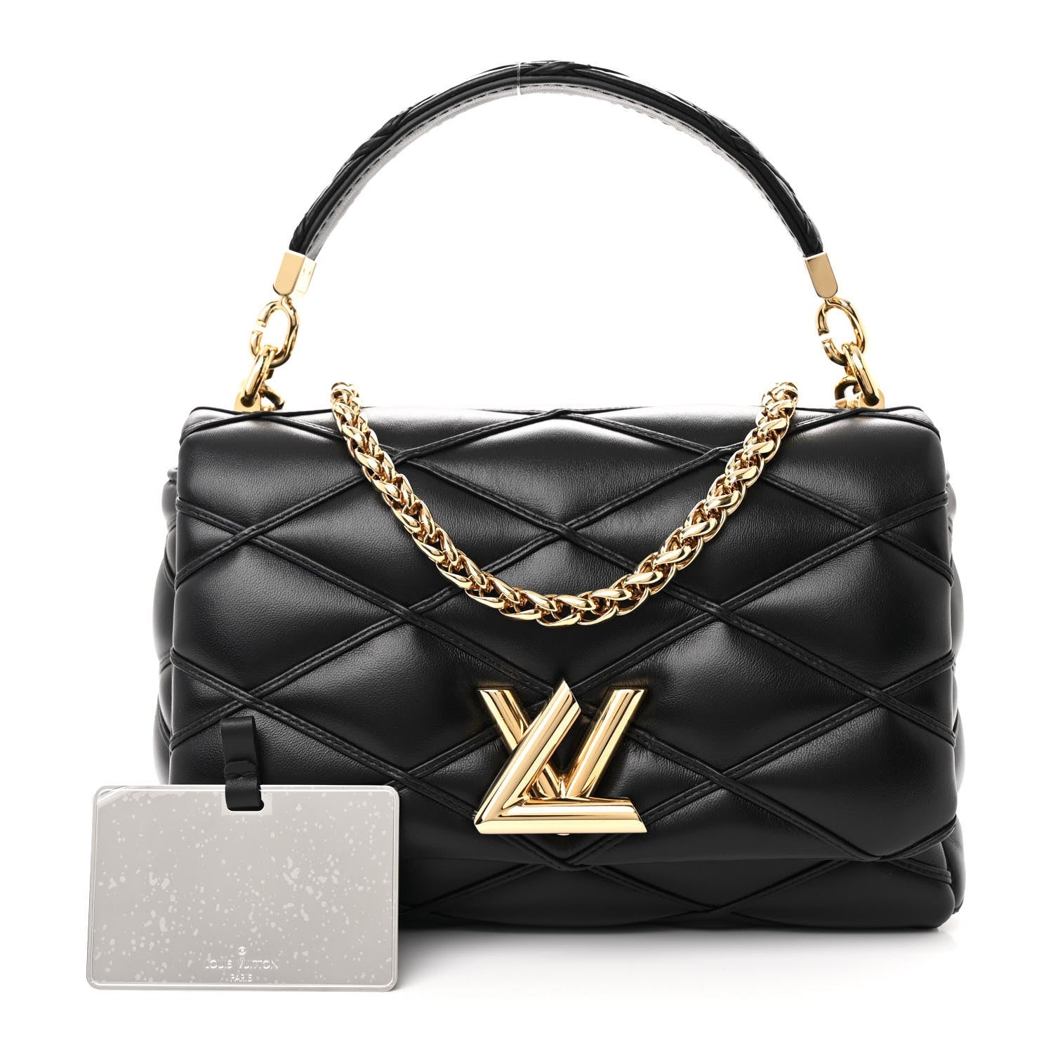 Lambskin Malletage Top Handle GO-14 MM Black