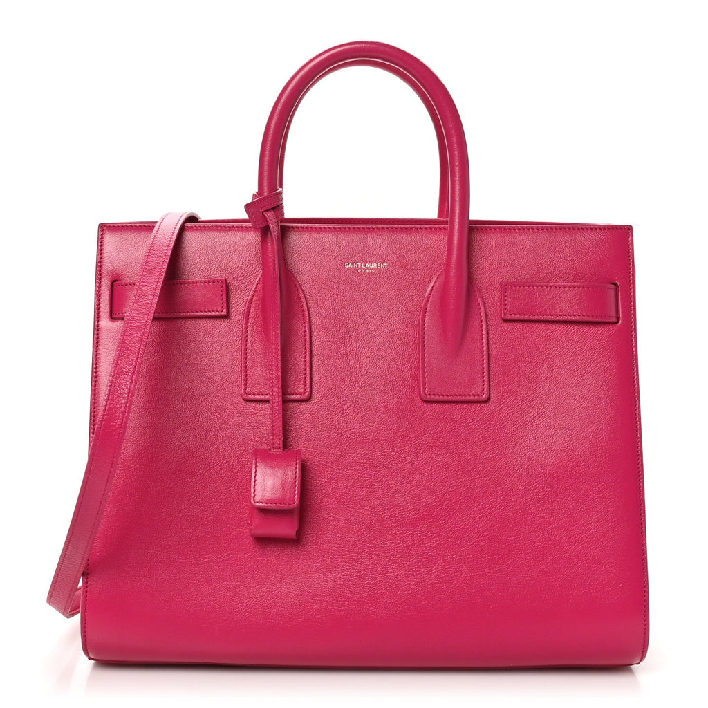 Calfskin Small Sac De Jour Lipstick Fuchsia