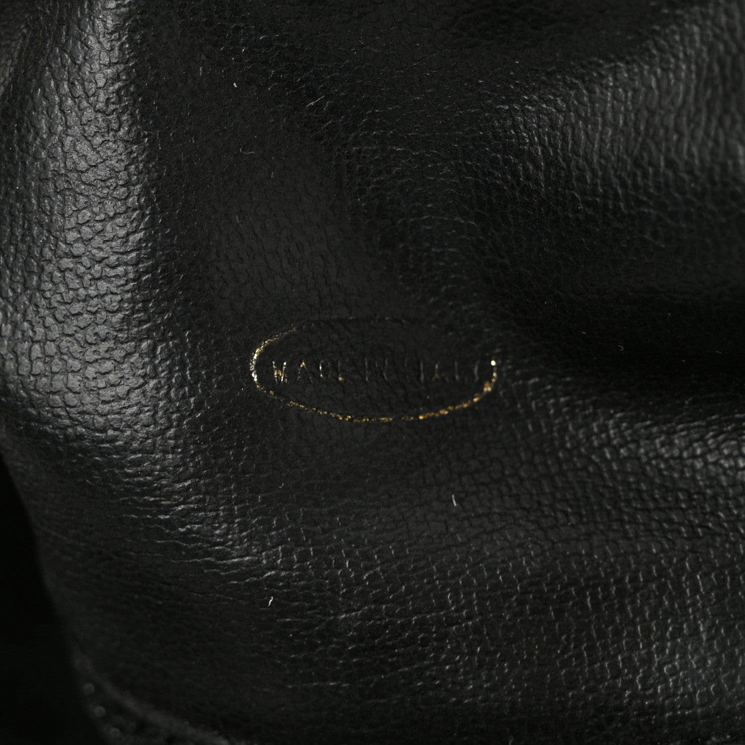 Caviar Drawstring Bucket Shoulder Bag Black
