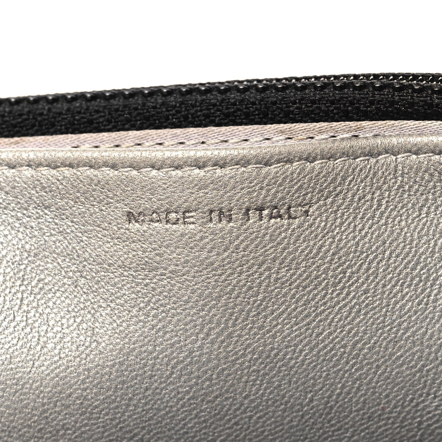 Lambskin Camellia Embossed Wallet On Chain WOC Black