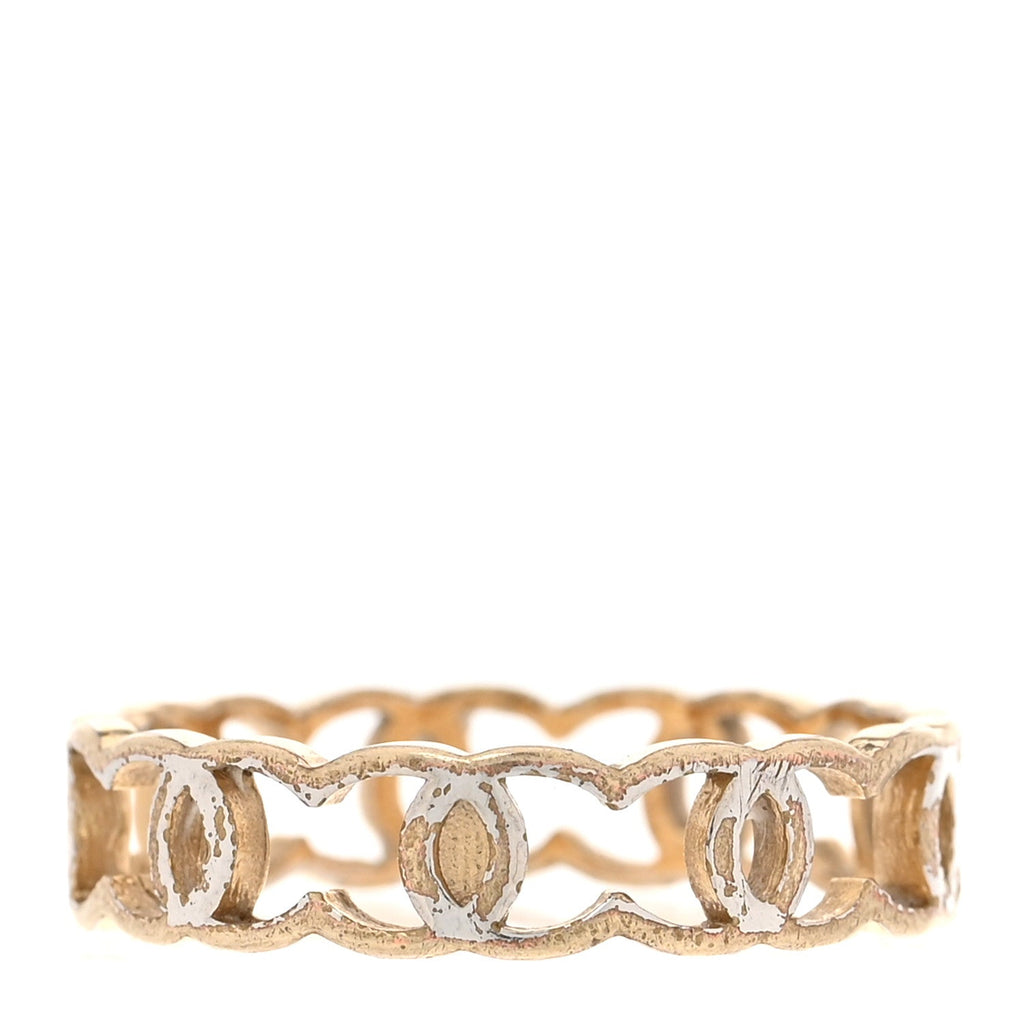 Metal CC Ring 53 6.5 Gold