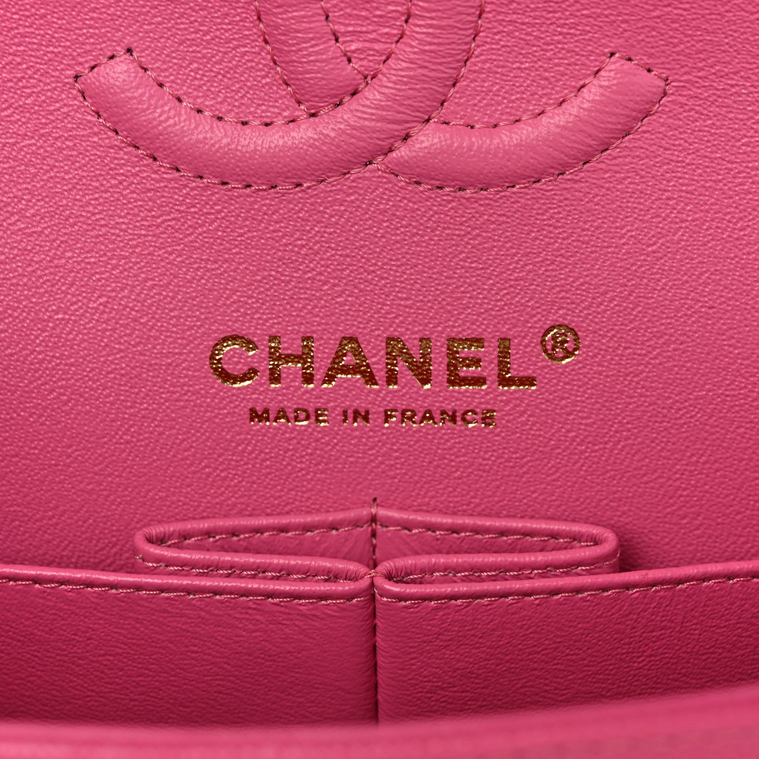 Caviar Quilted Small Double Flap Pink