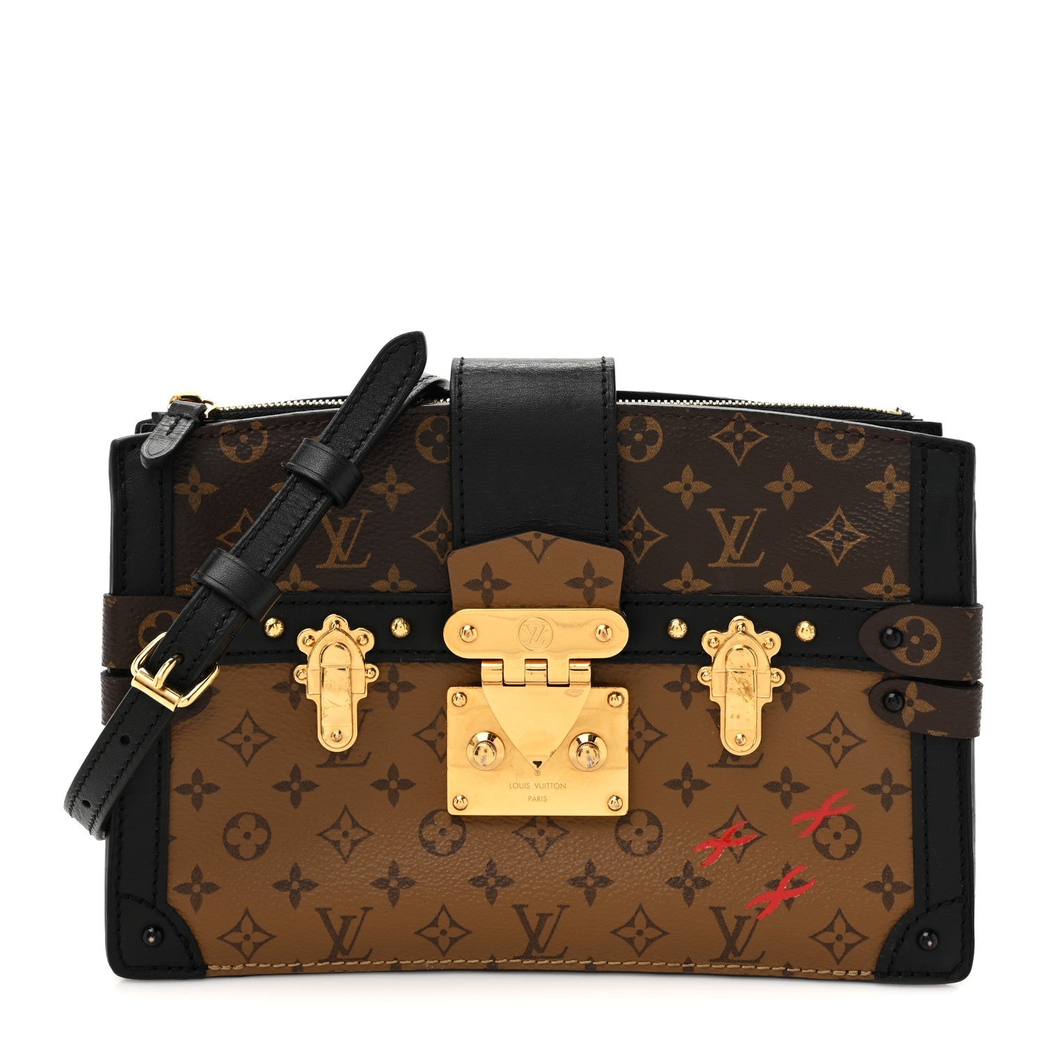 Reverse Monogram Trunk Clutch