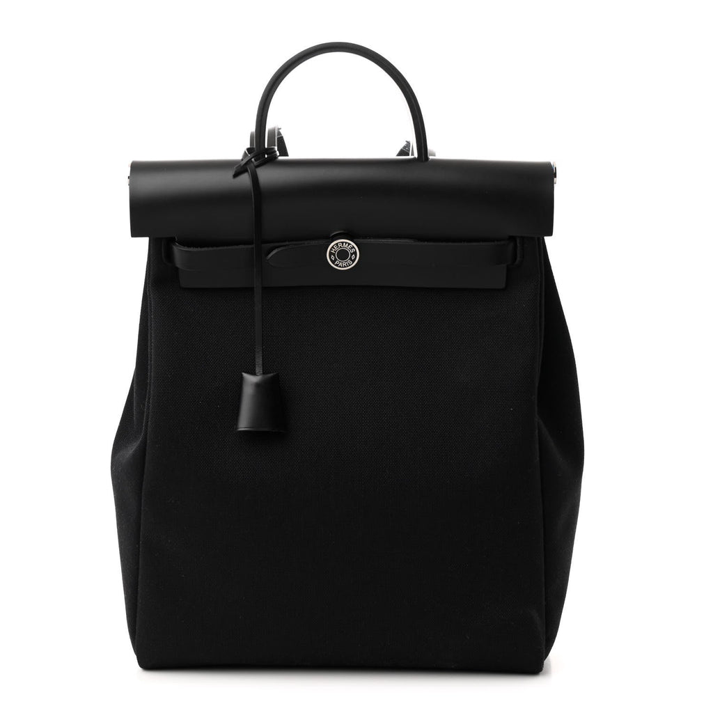 Military Toile Vache Hunter Herbag a Dos Zip Retourne Backpack Black