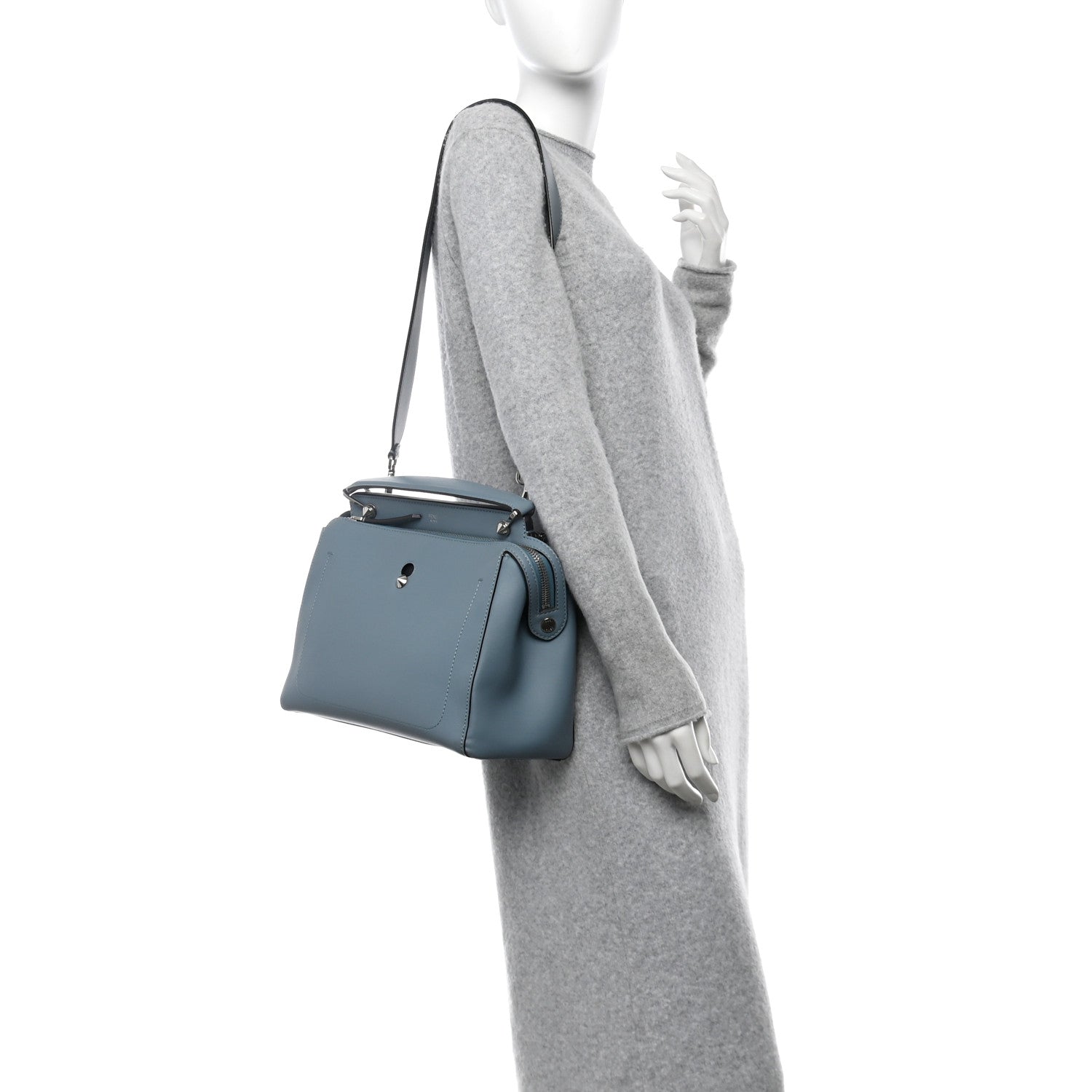 Vitello Baltico Dolce DotCom Satchel Blue