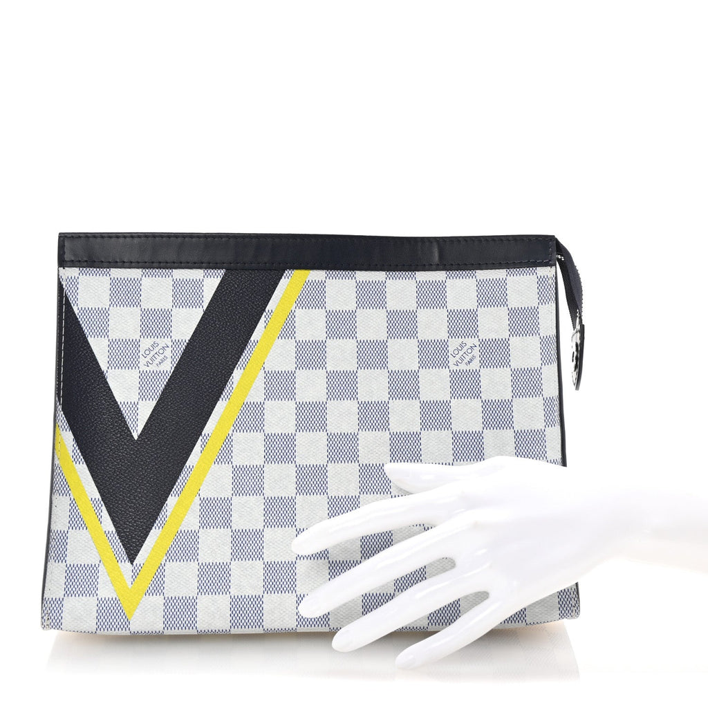 Damier Azur Latitude America's Cup Pochette Voyage MM Autres Toiles