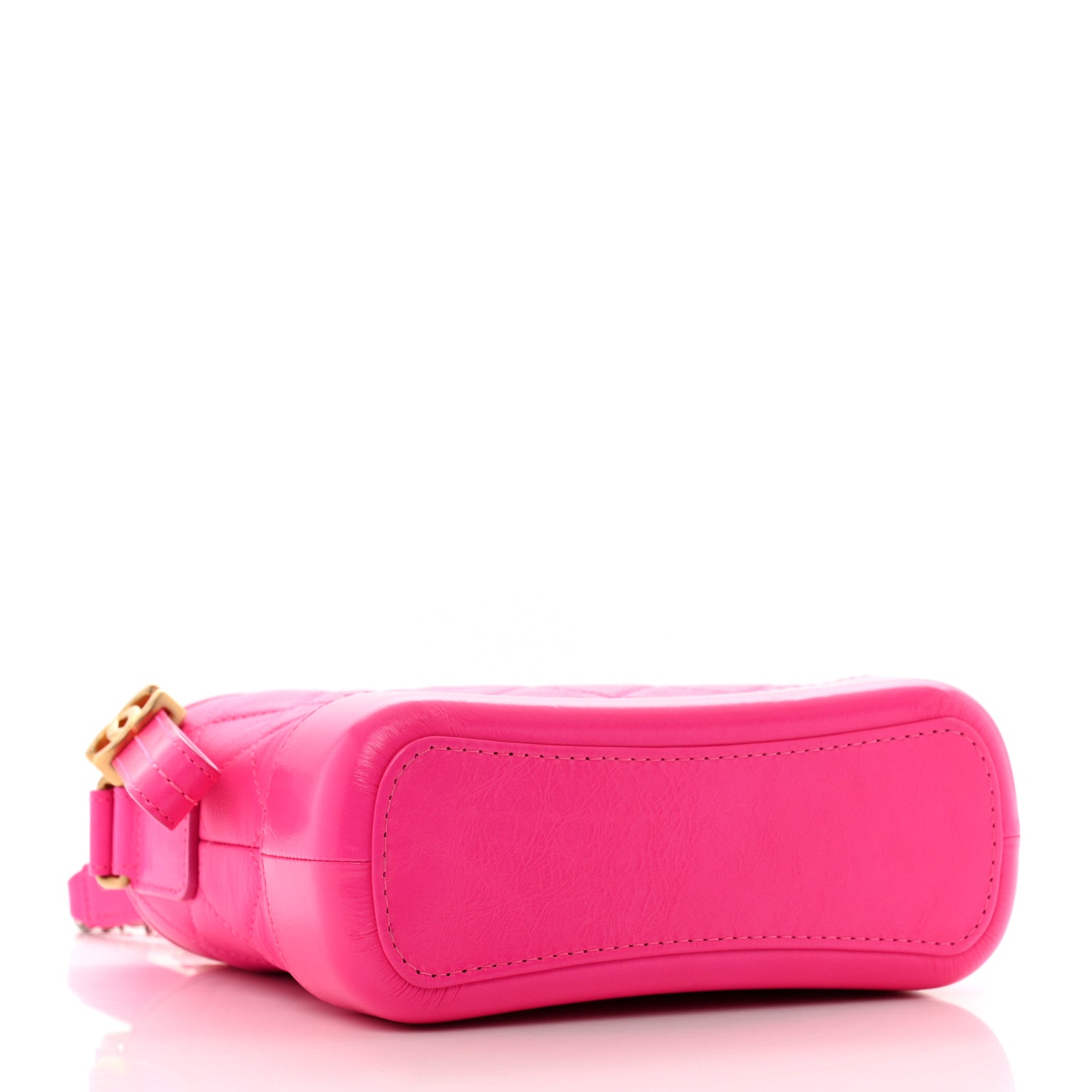 Goatskin Quilted Small Gabrielle Hobo Pink