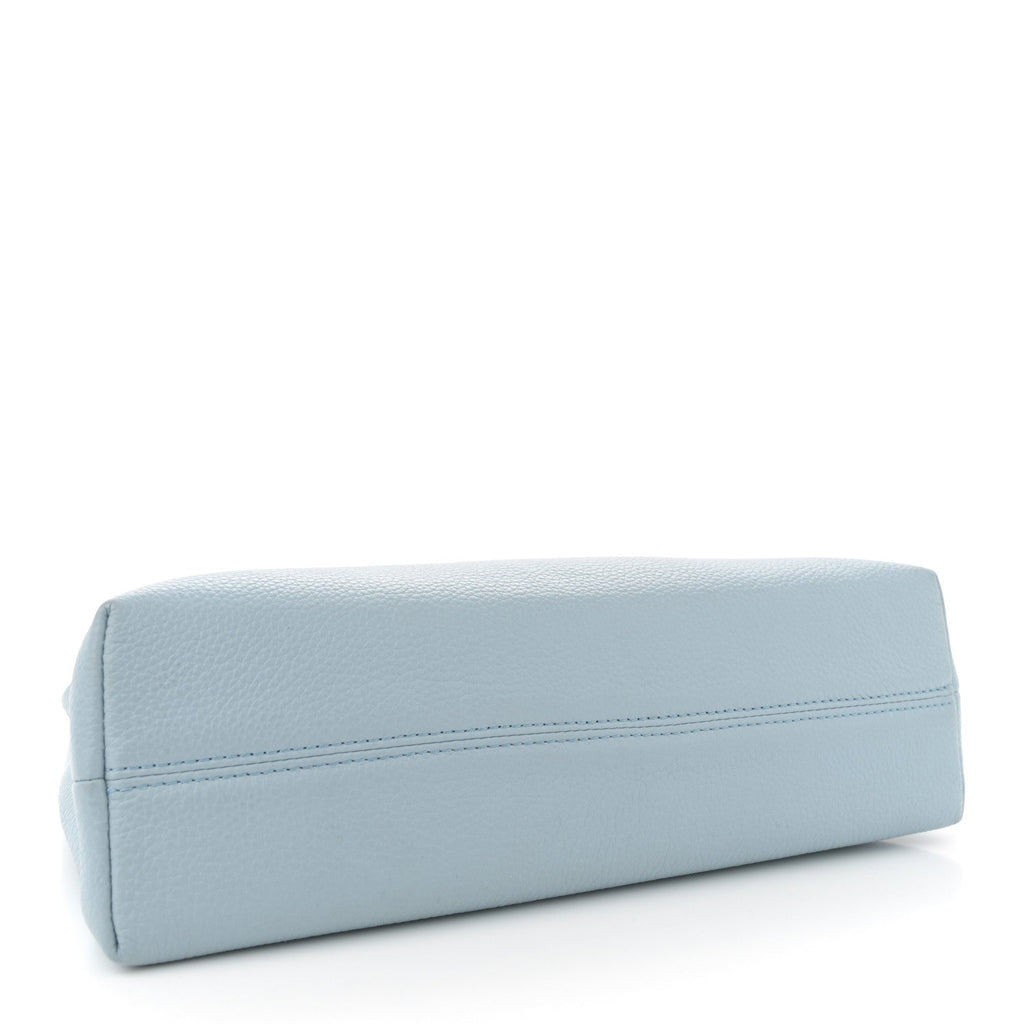 Calfskin Vitello Virtus Hobo Light Blue
