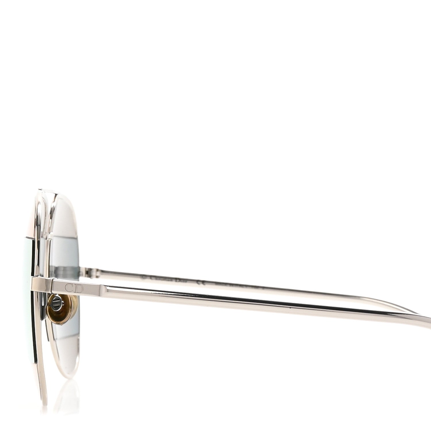 Split 1 Aviator Sunglasses Silver Blue