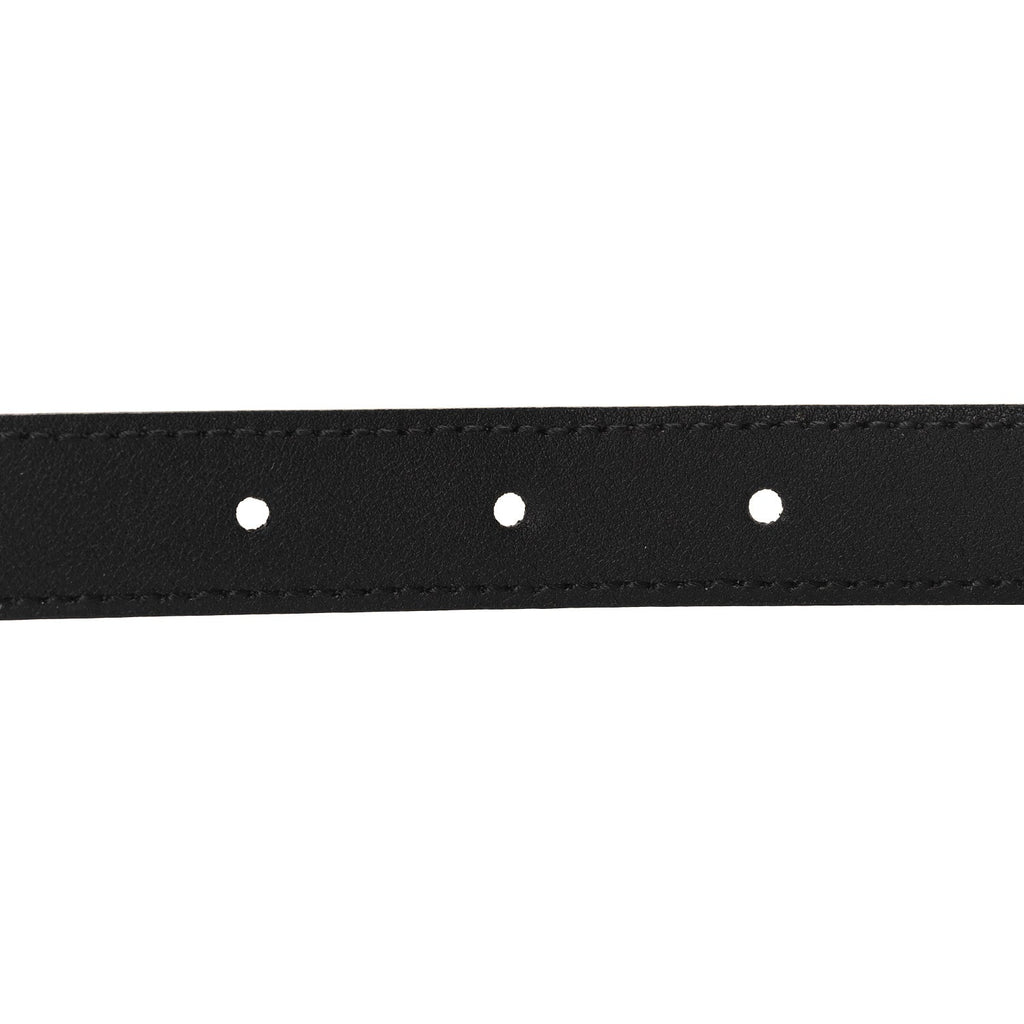 Plutone Calfskin Gucci Buckle 20mm Thin Belt 70 28 Black