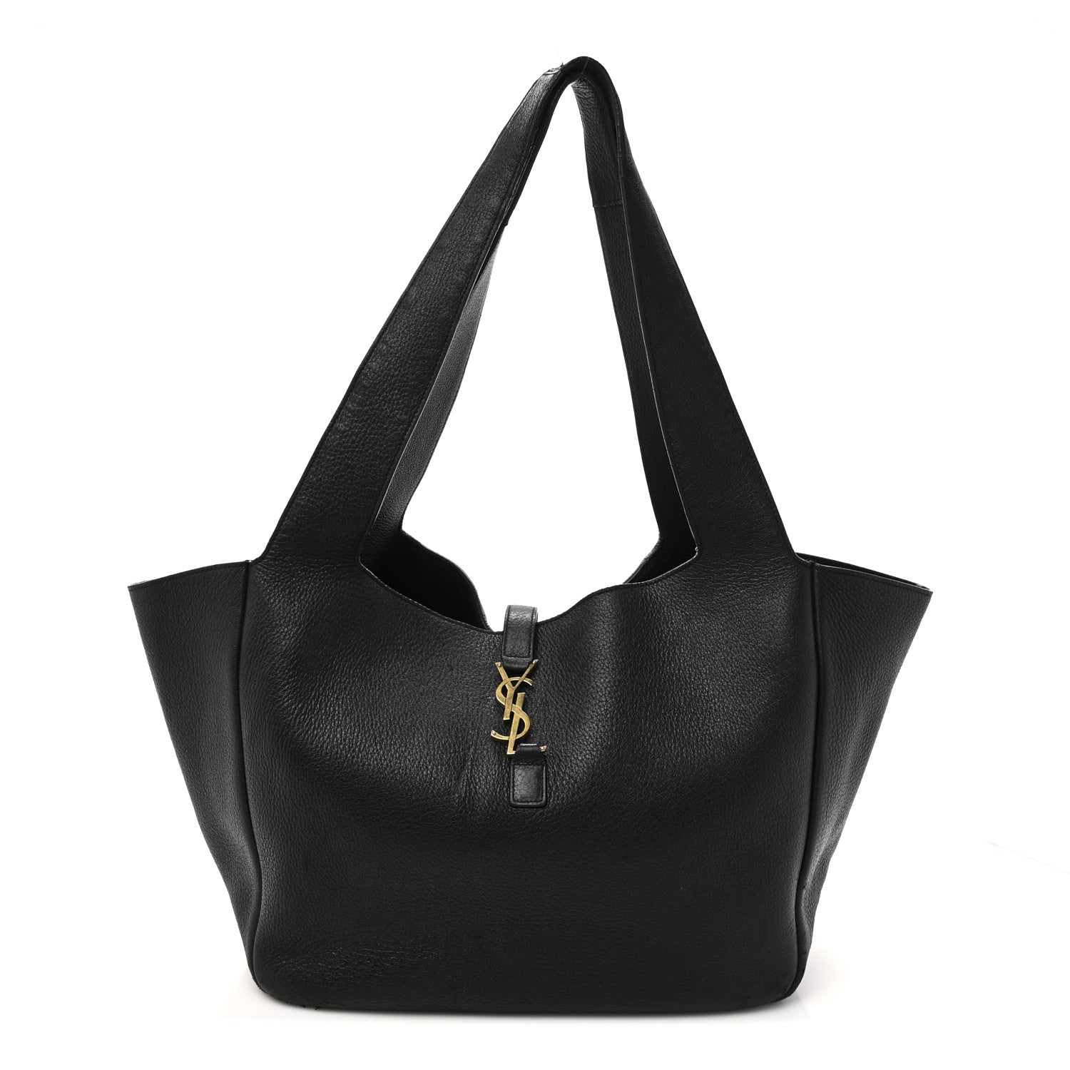Grained Deerskin Bea Tote Black