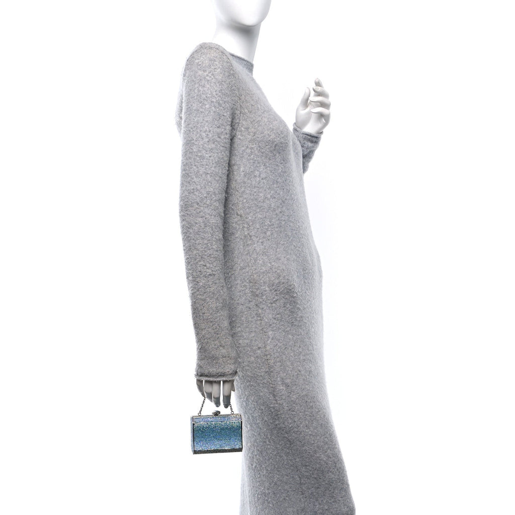 Swarovski Crystal Minaudiere Clutch Blue