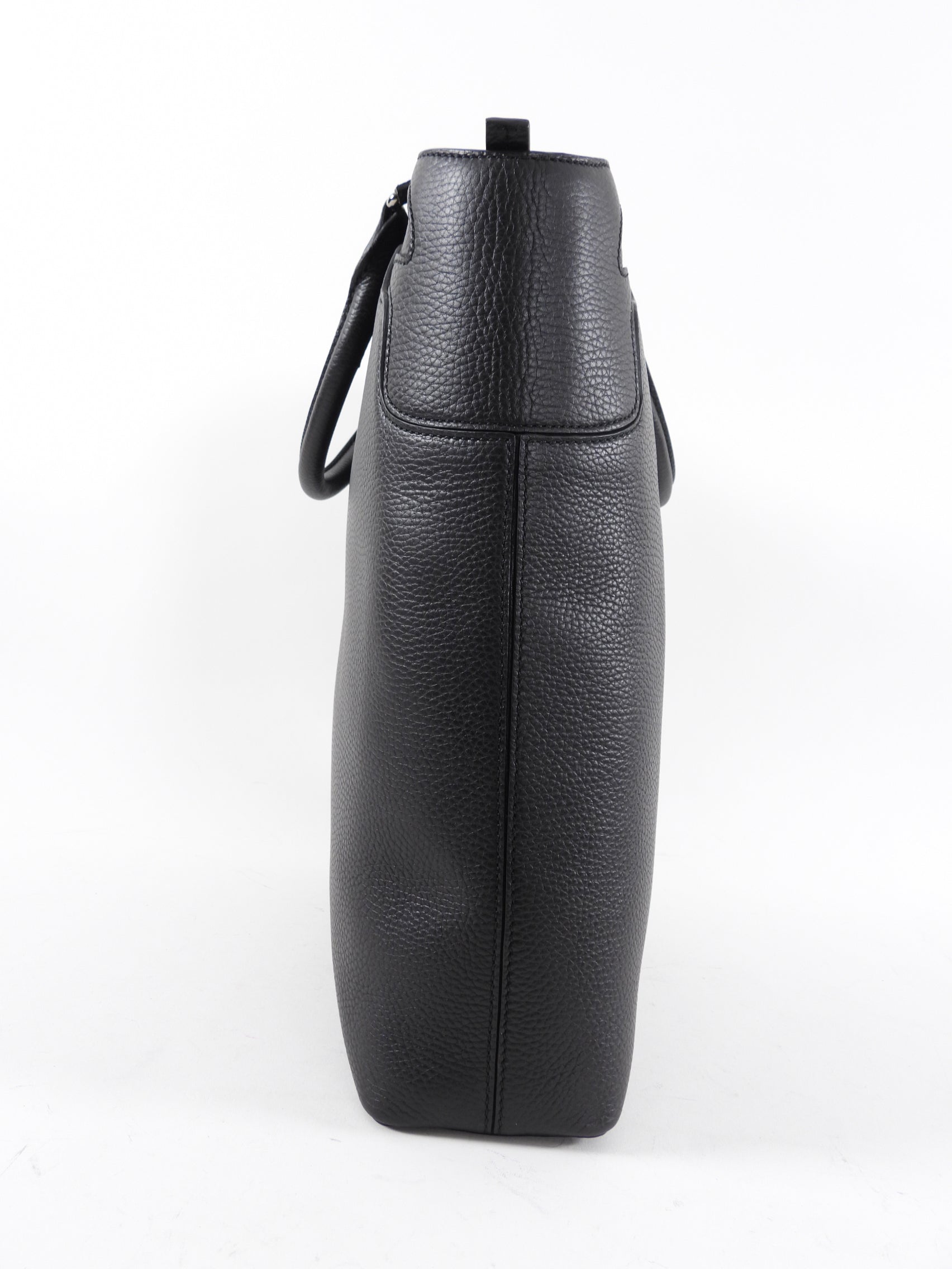 Cartier Espresso Brown Leather Vintage Work Tote Bag