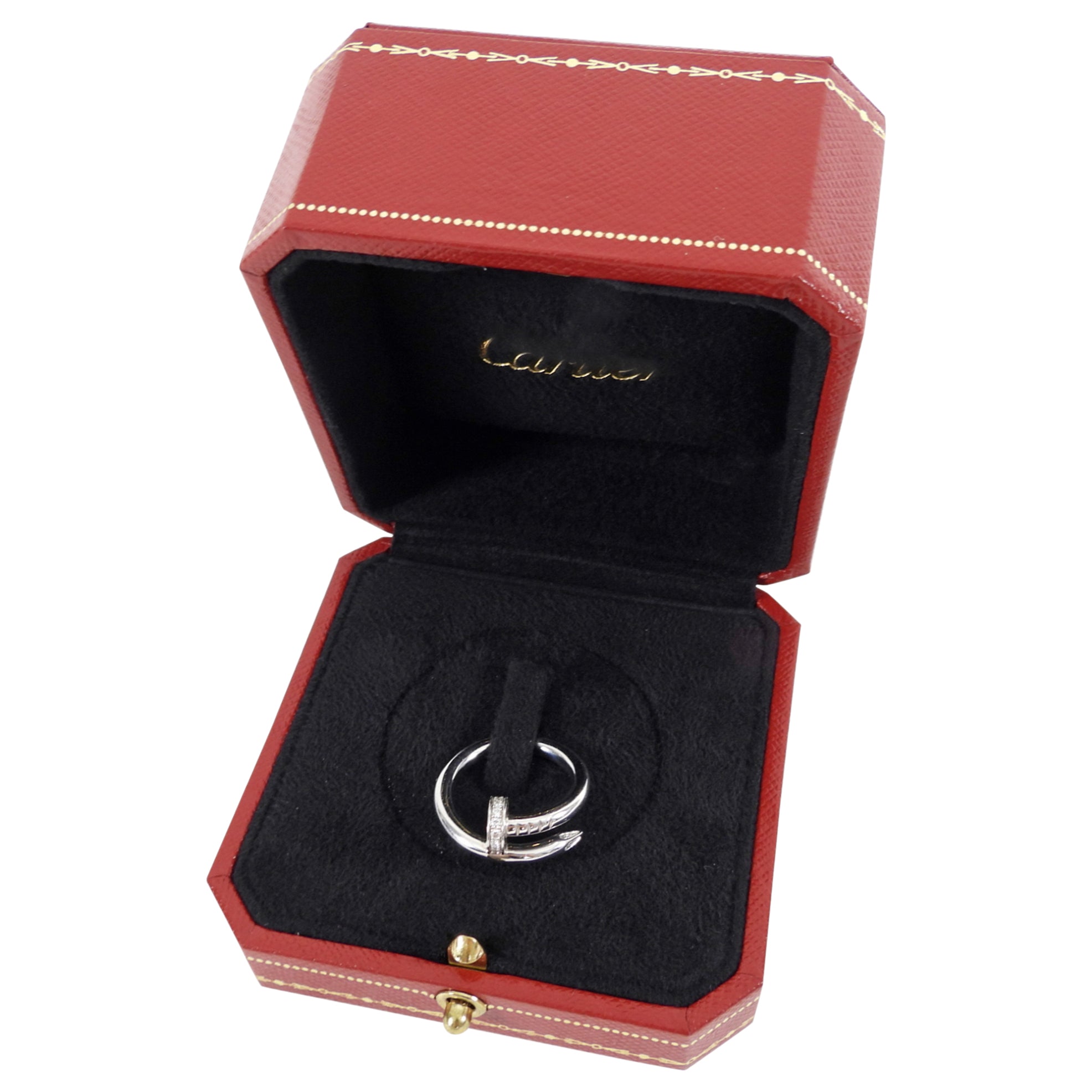 Cartier Juste un Clou 18k White Gold Diamond Ring - 50 / 5-¼