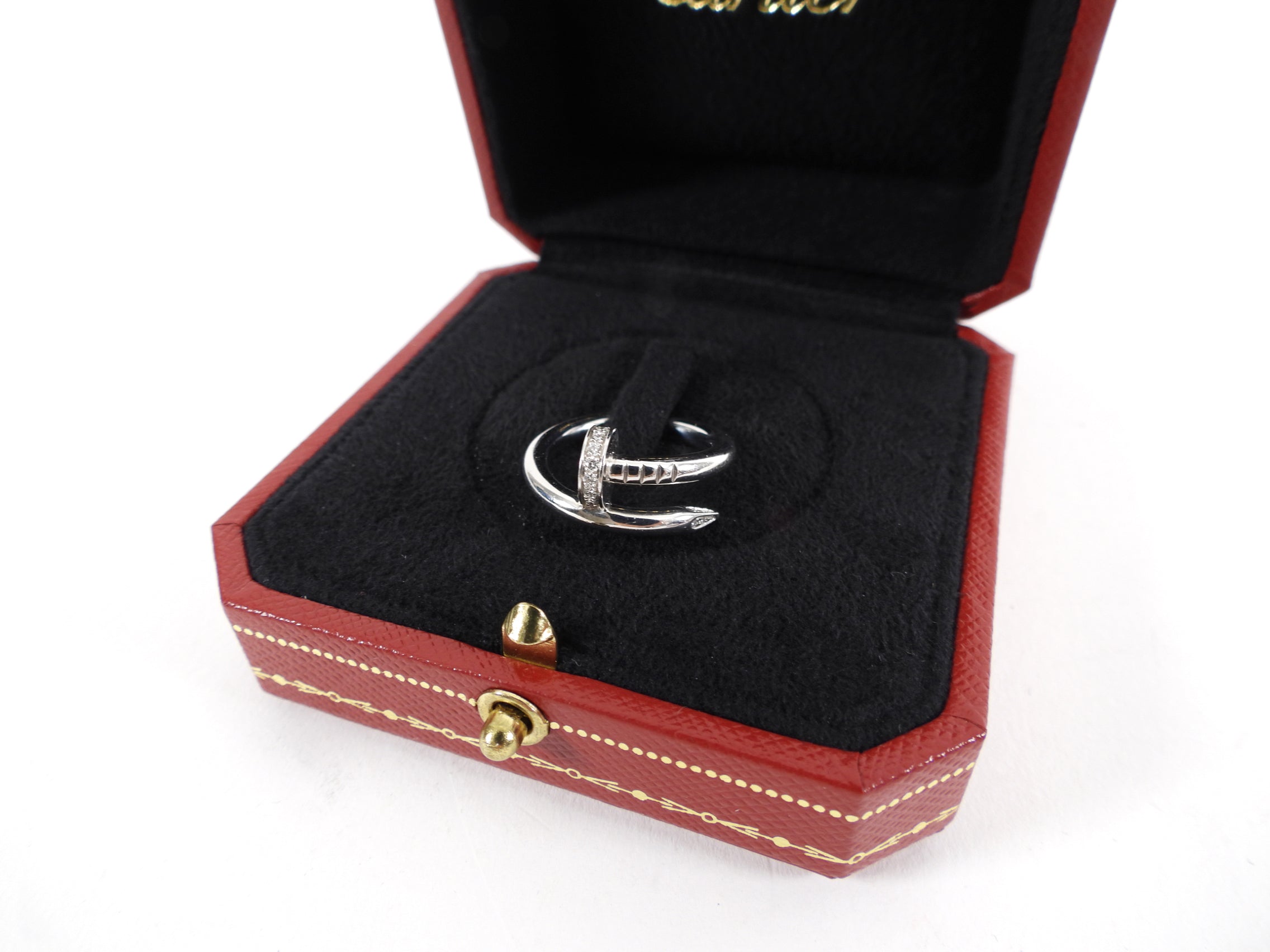 Cartier Juste un Clou 18k White Gold Diamond Ring - 50 / 5-¼