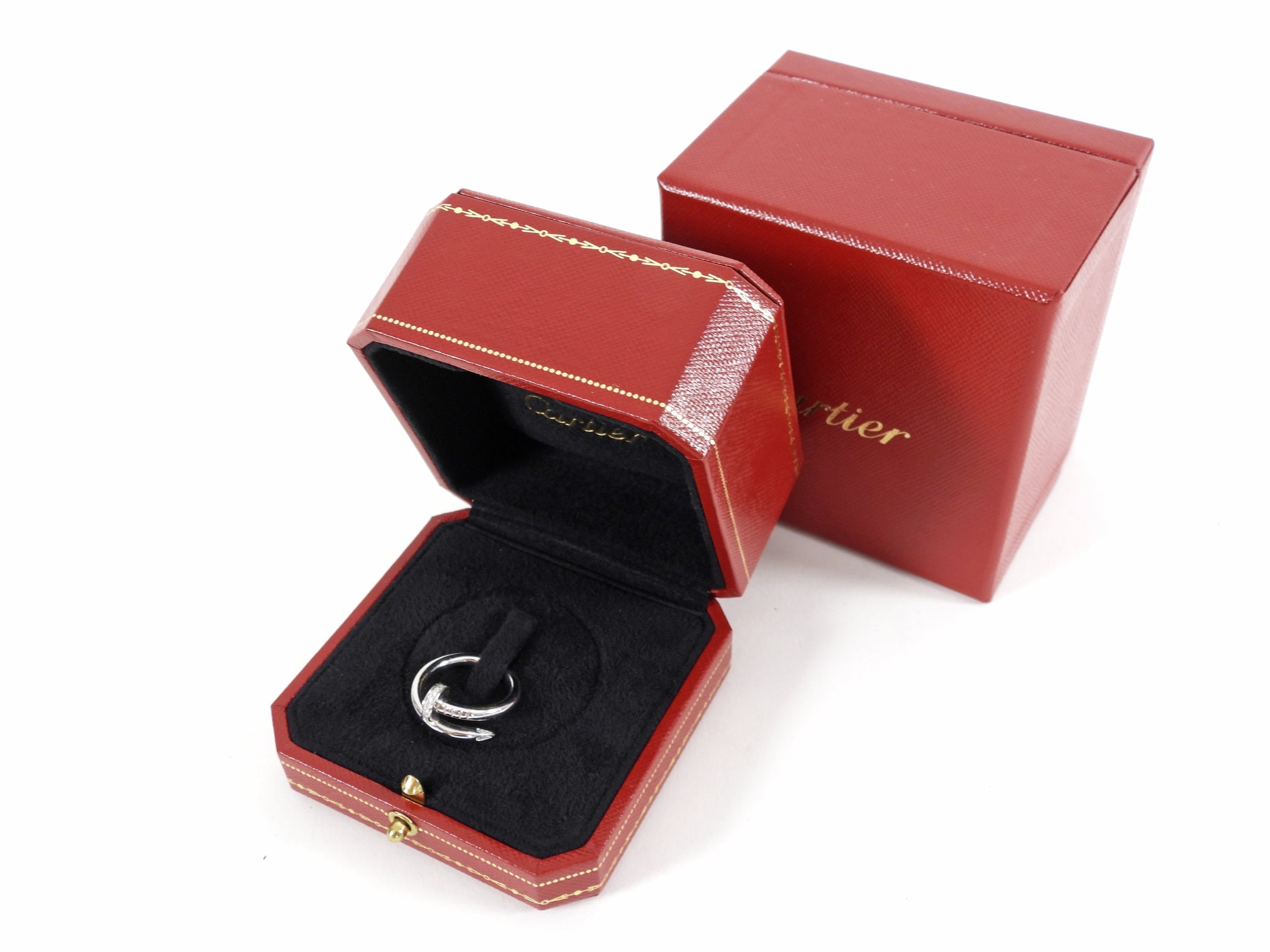 Cartier Juste un Clou 18k White Gold Diamond Ring - 50 / 5-¼