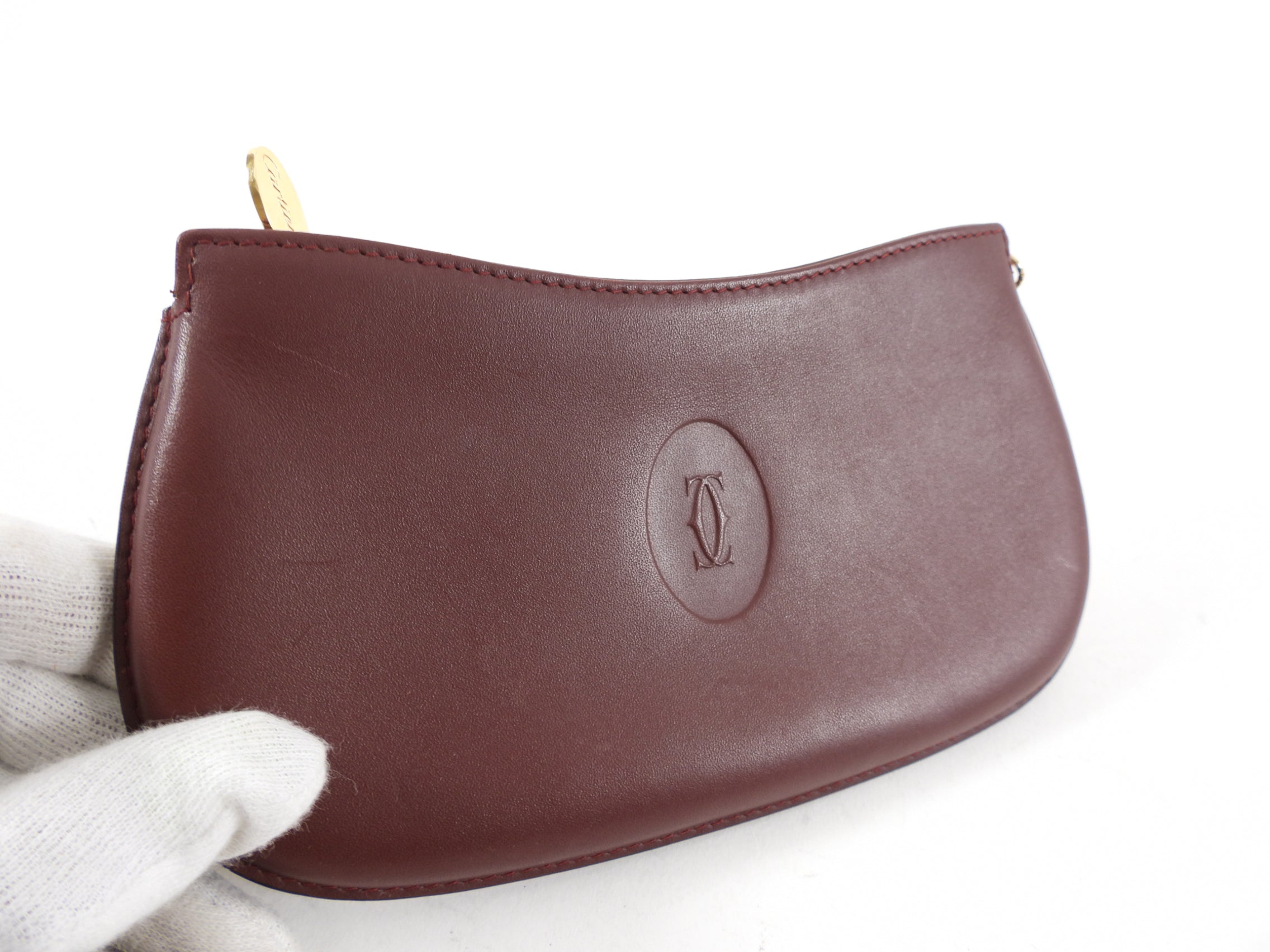 Must de Cartier Vintage 1980's Slim Coin Mini Purse