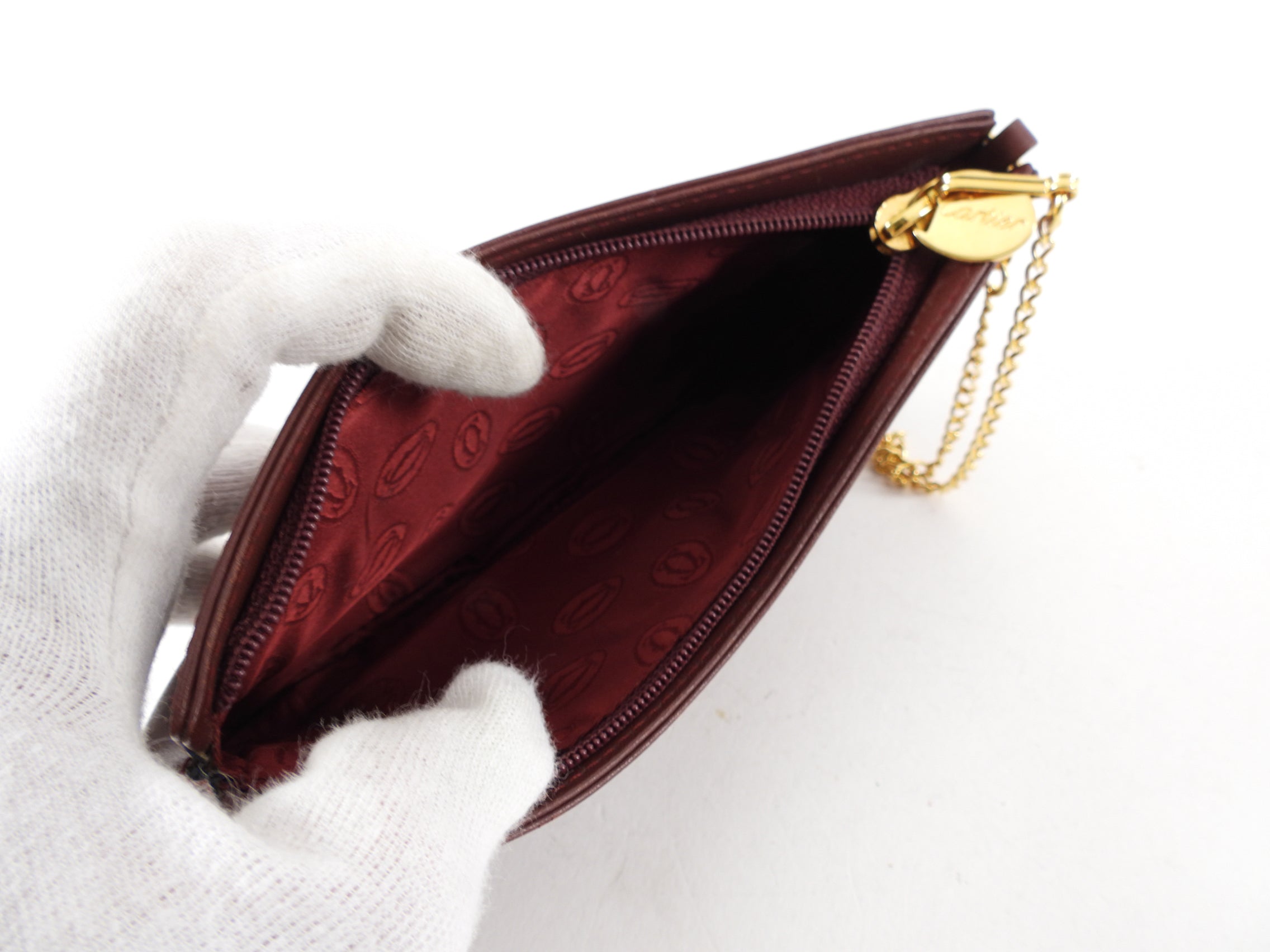 Must de Cartier Vintage 1980's Slim Coin Mini Purse