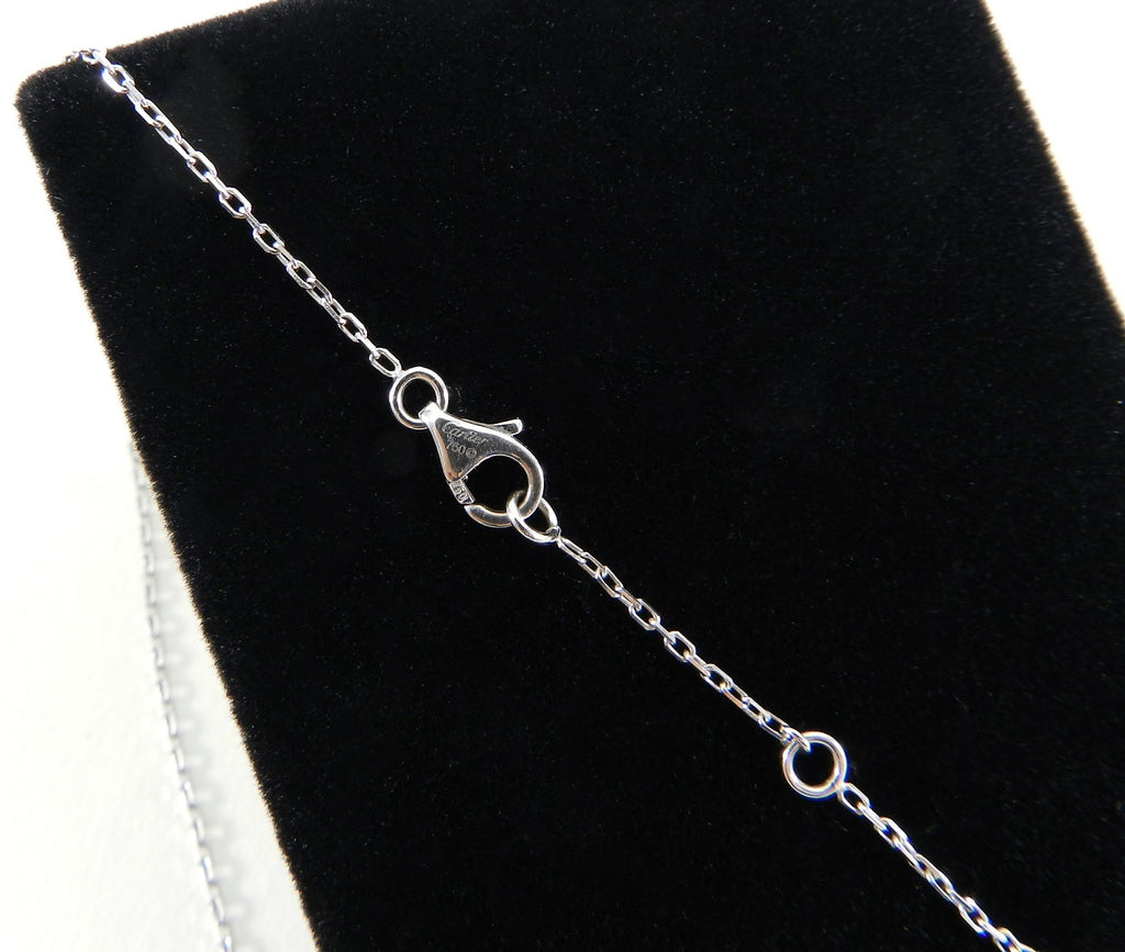 Cartier Heart of Cartier Mini 18k White Gold Diamond Heart Necklace