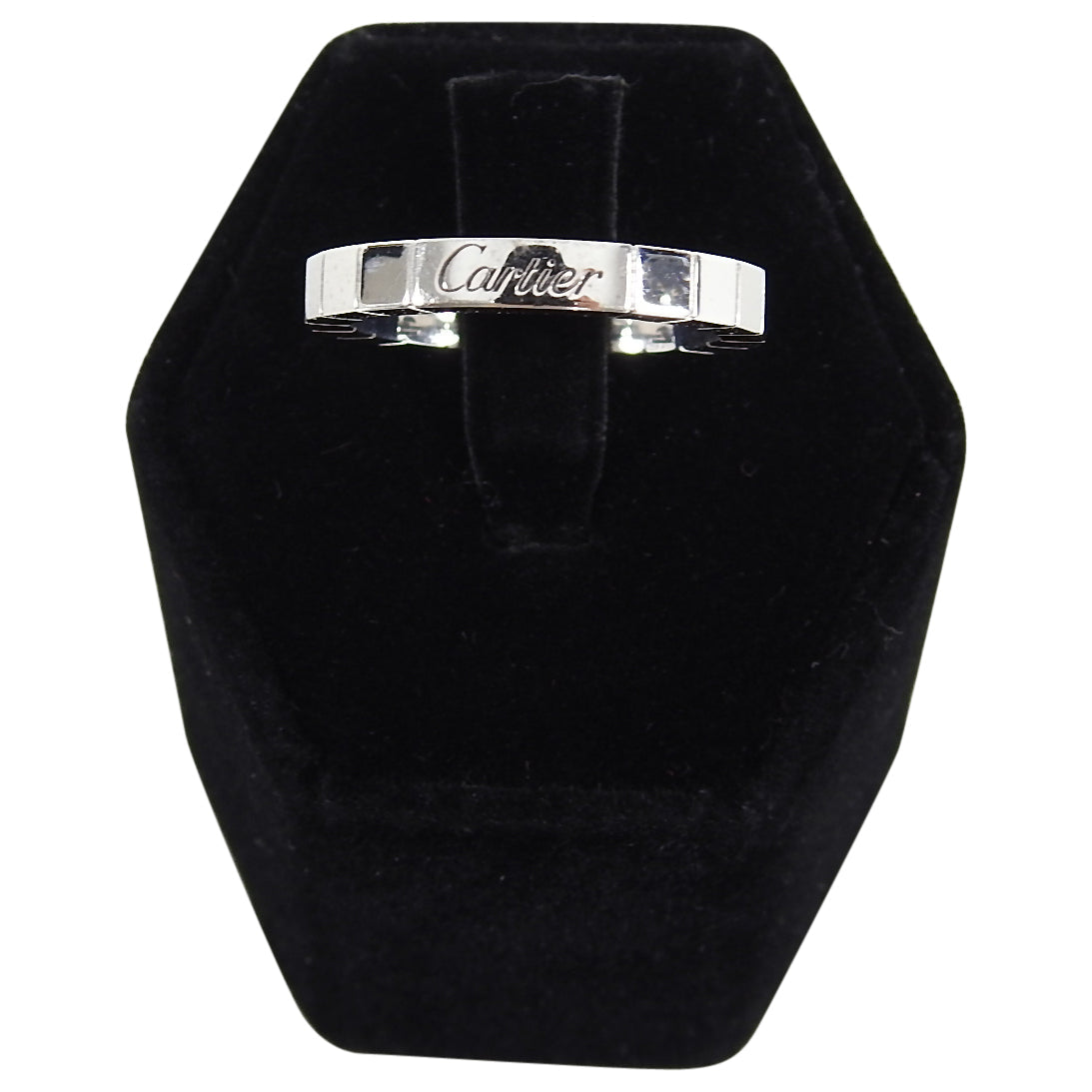 Cartier 18k White Gold Diamond Lanieres Band Ring - 53 / 6.5