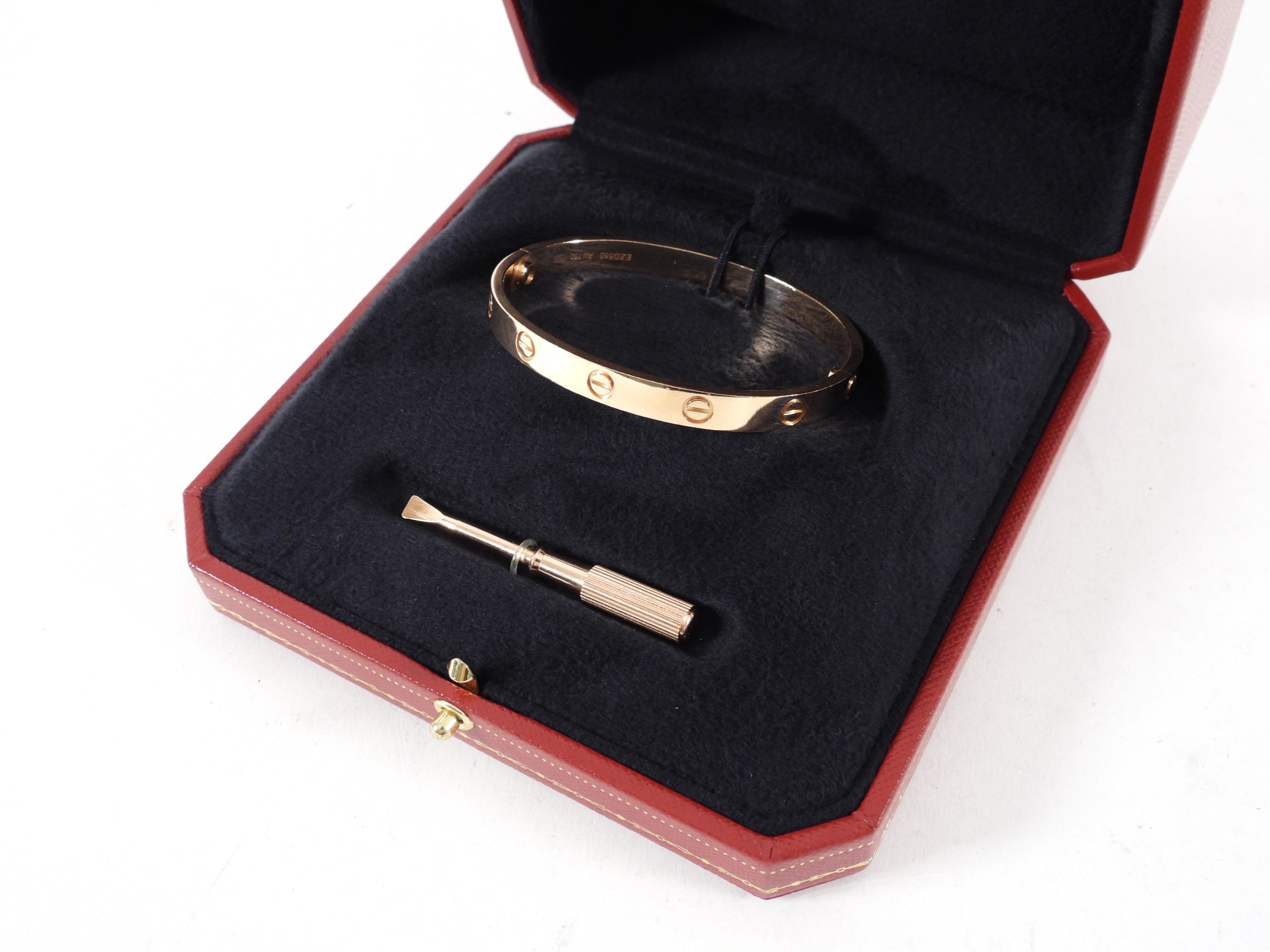 Cartier 18k Rose Gold Love Bracelet - size 17