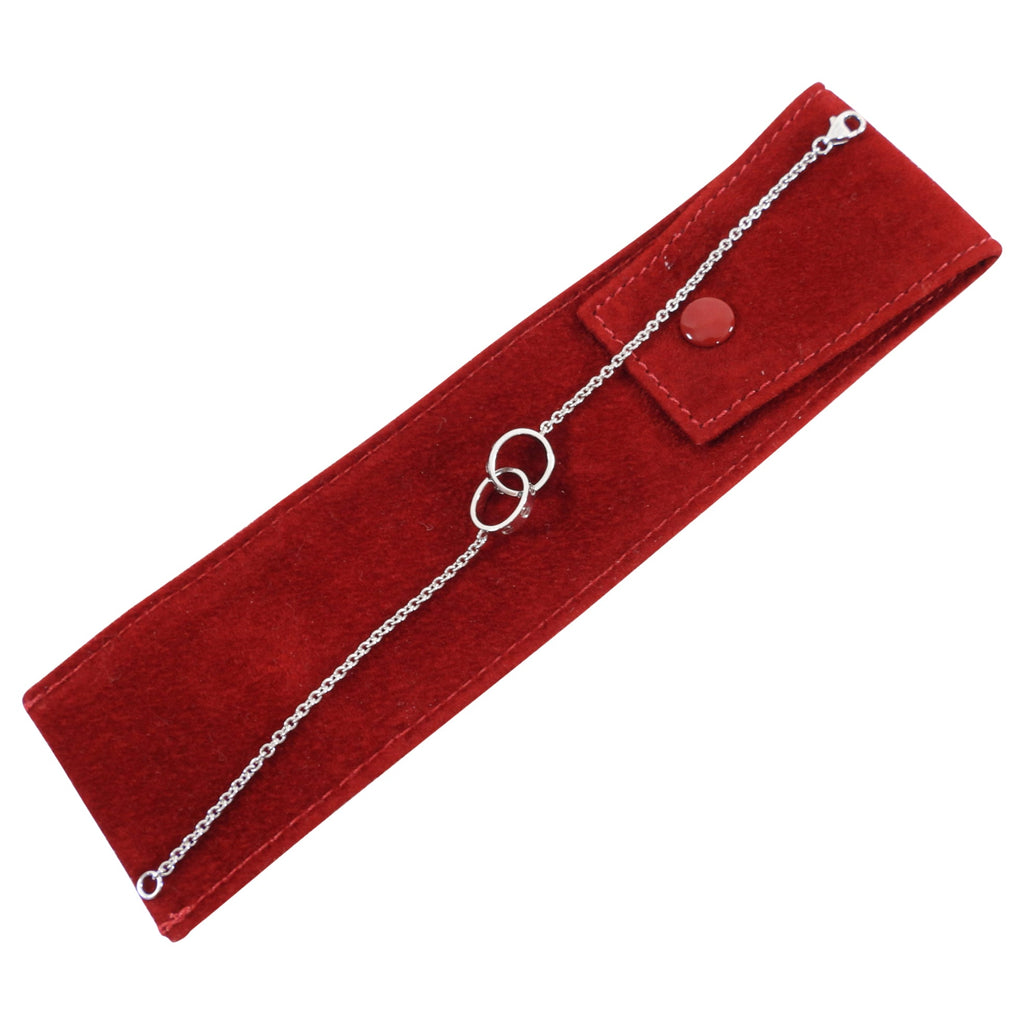 Cartier 18K White Gold Interlocking Love Bracelet - XS / S