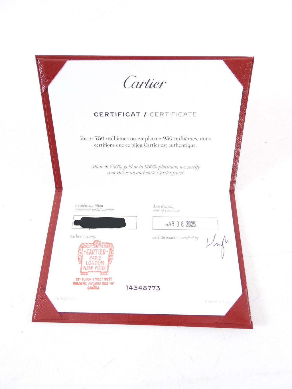Cartier 18k Yellow Gold 1 Diamond Small Model Love Ring - 55 / 7.25