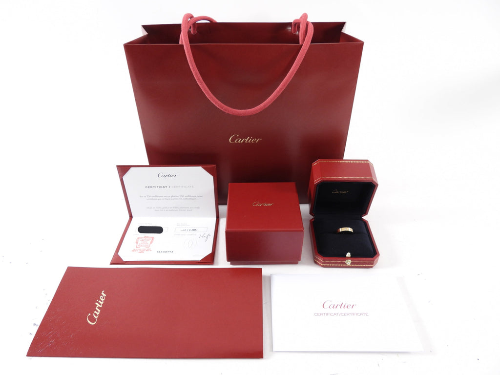 Cartier 18k Yellow Gold 1 Diamond Small Model Love Ring - 55 / 7.25