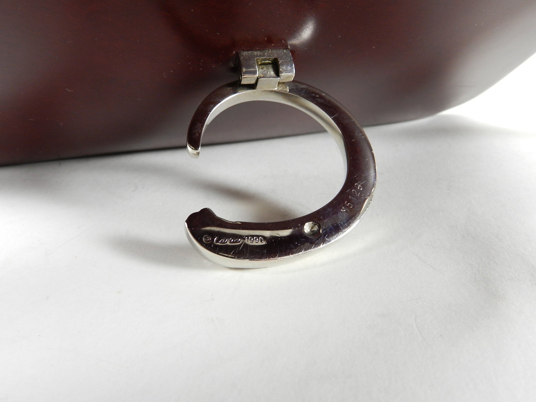 Cartier Panthere Burgundy Structured Shoulder Bag