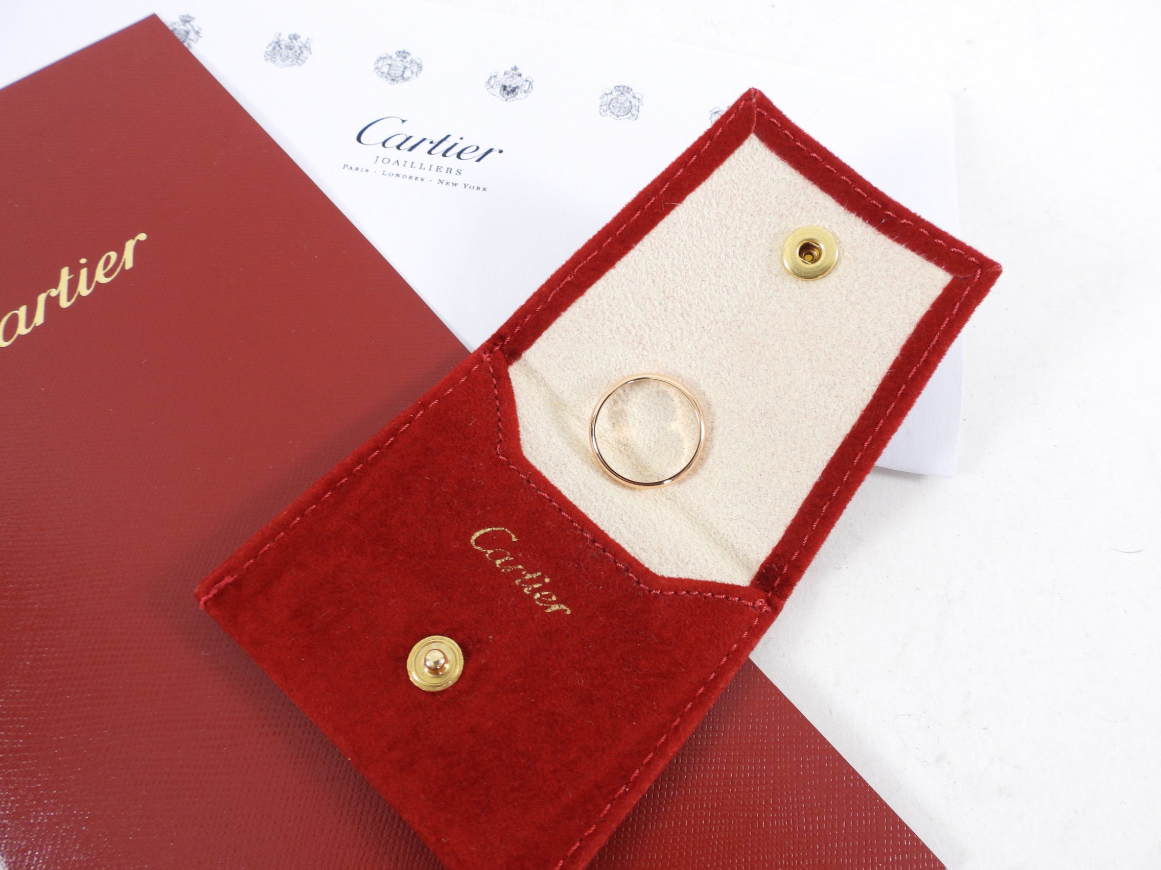 Cartier 1895 Wedding Band - Rose Gold and Diamond
