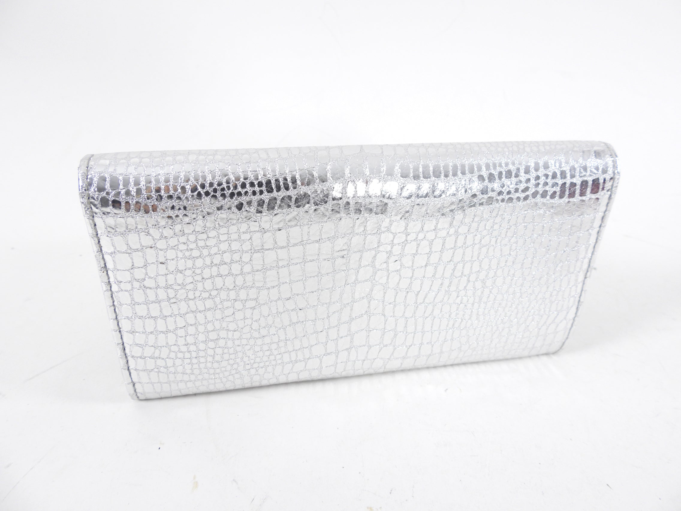 Cartier Vintage 2008 Silver Leather Continental Wallet